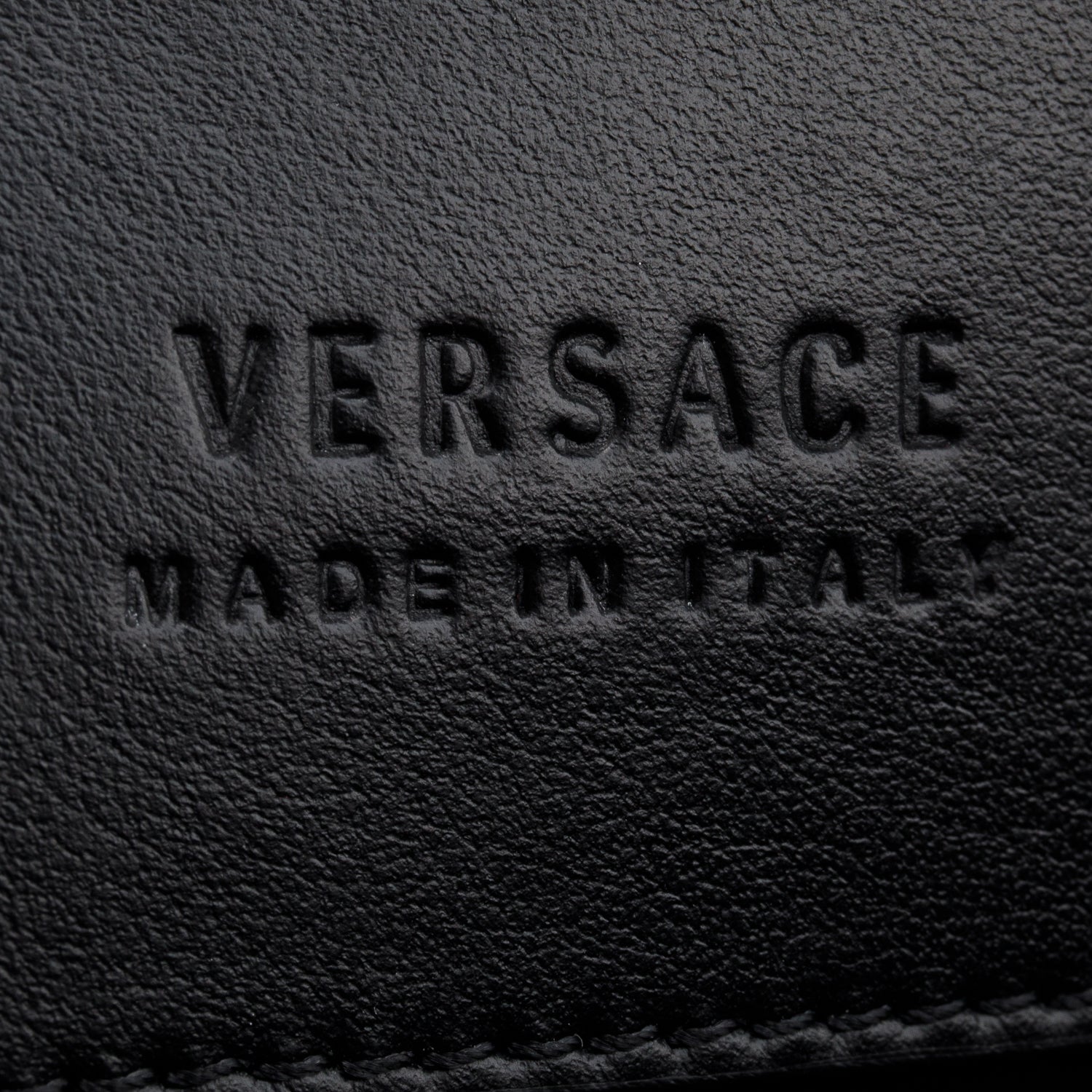 Versace Black Nylon Logo Print Backpack