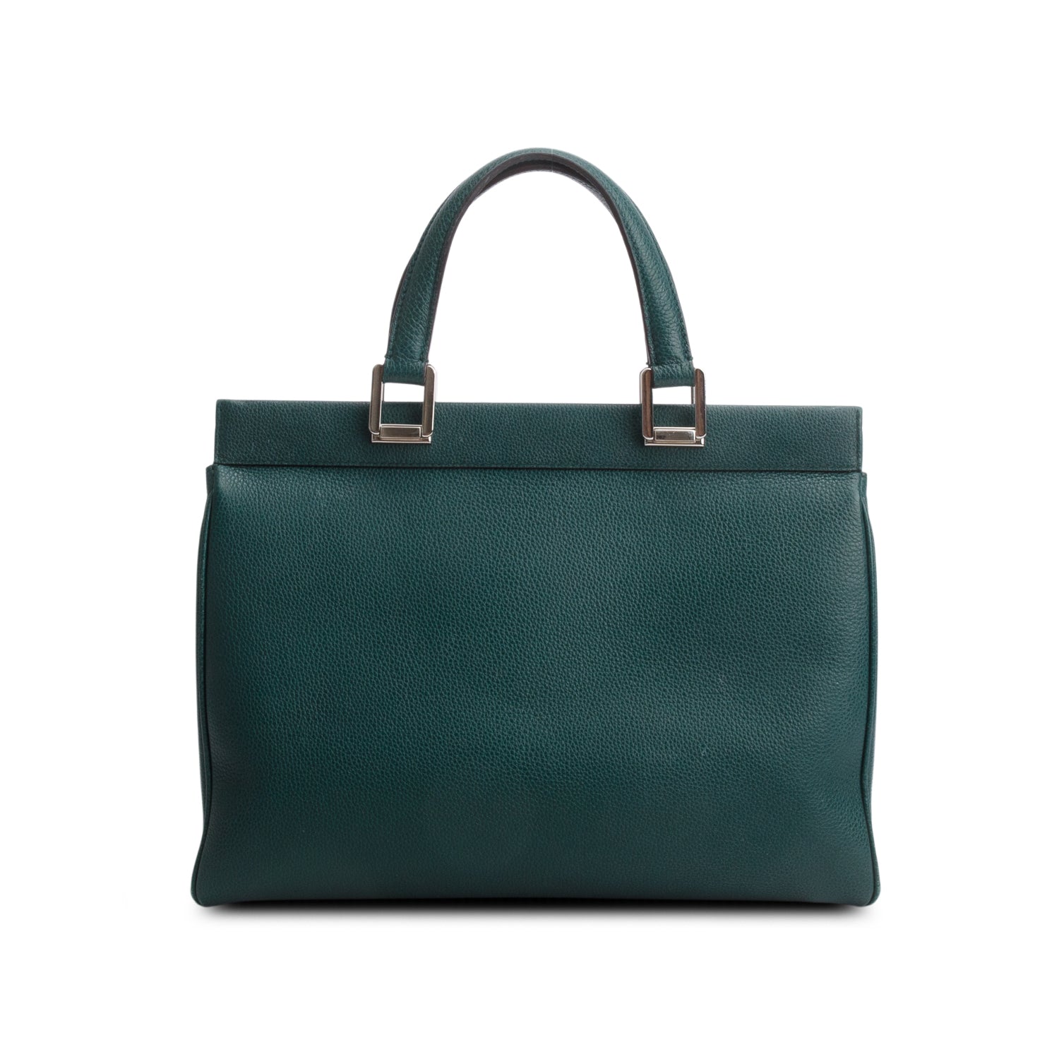 Gucci Green Grainy Calfskin Medium Zumi Top Handle w/ Strap