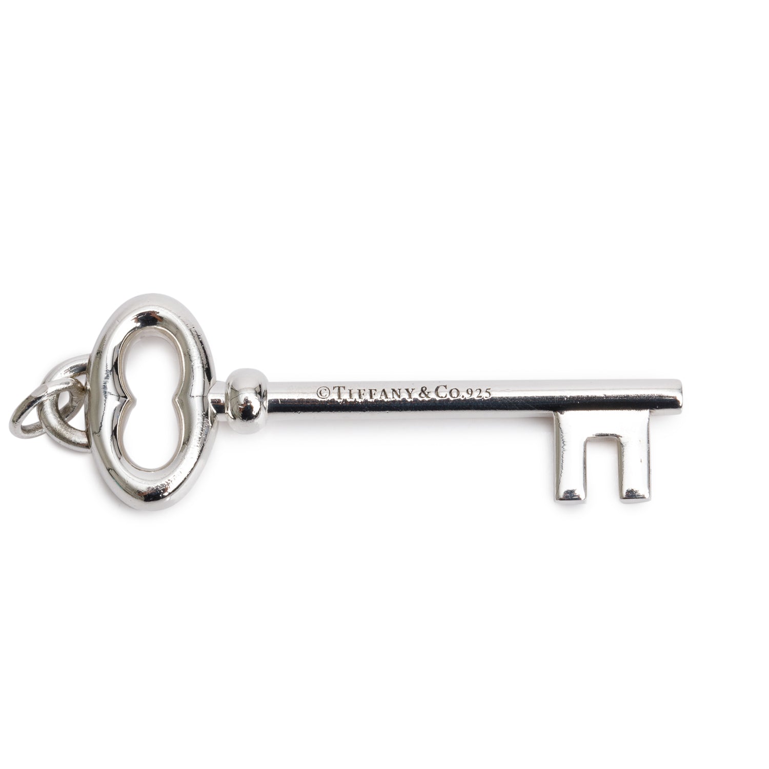 Tiffany & Co. Sterling Silver Large Vintage Oval Key Pendant