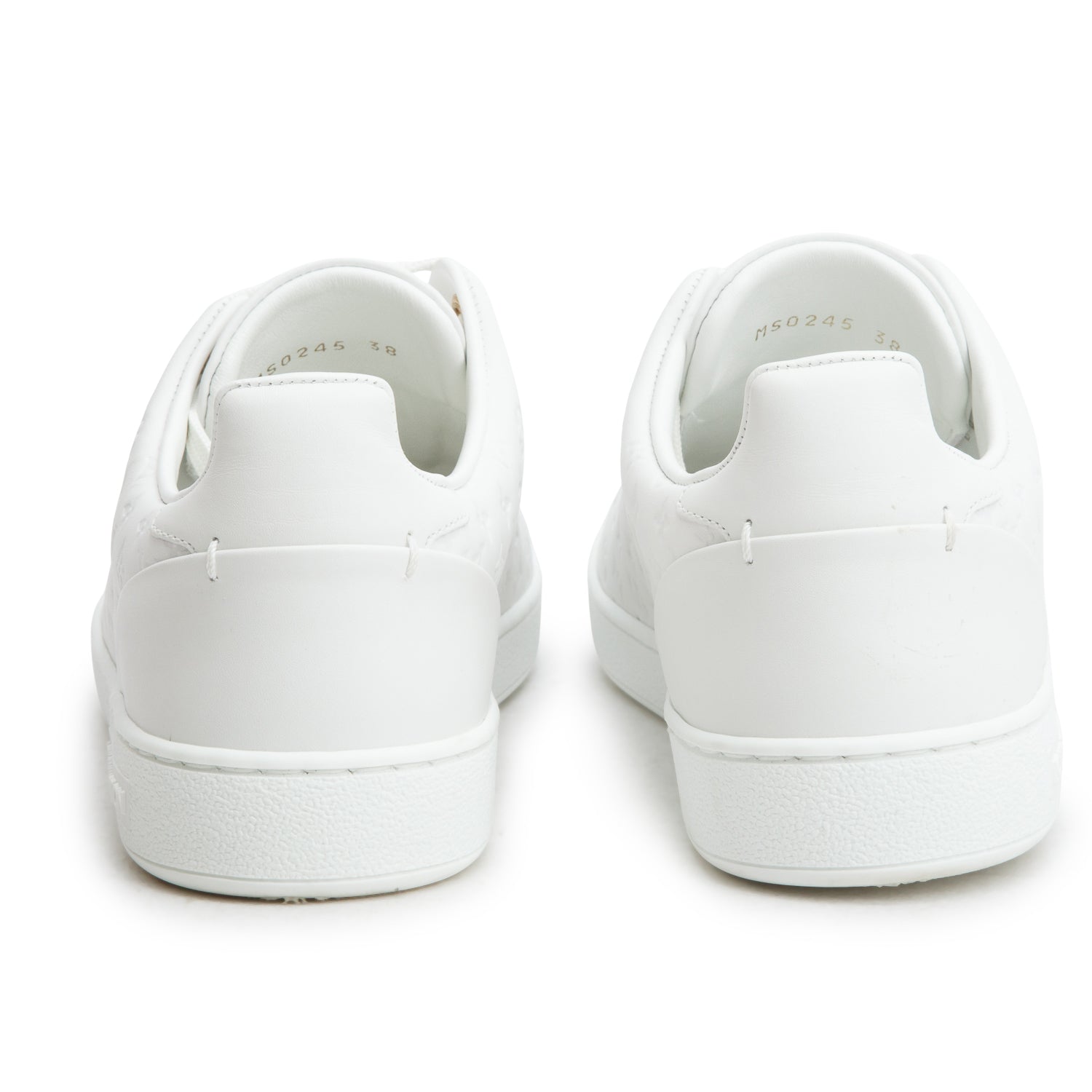 Louis Vuitton 2025 White Monogram Calfskin Frontrow Sneakers, Women's Size 38 w/ Box & Receipt