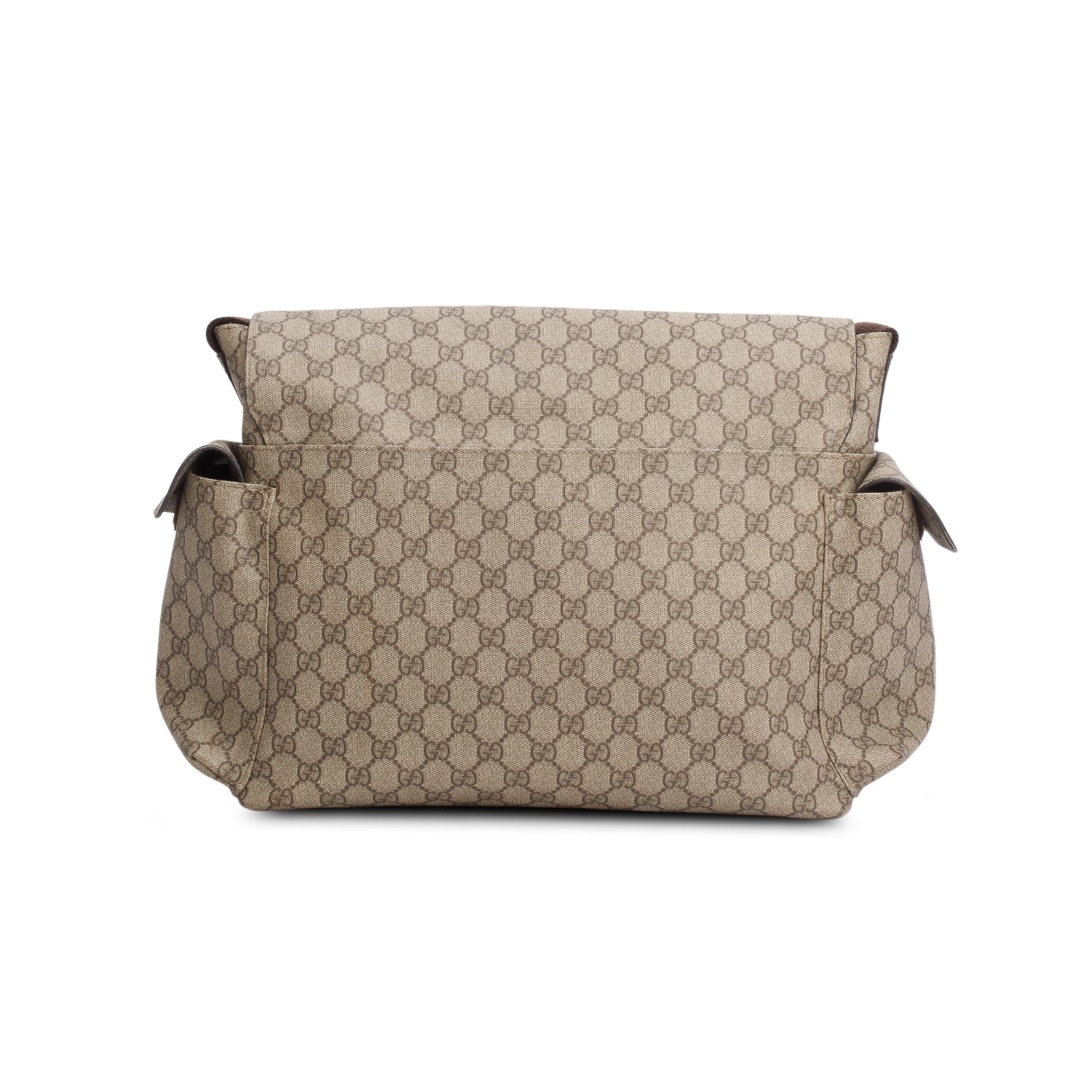Gucci Beige GG Supreme Monogram Large Diaper Bag