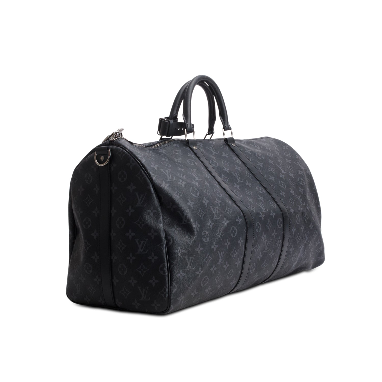 Louis Vuitton Monogram Eclipse Keepall Bandouliere 55 w/ Strap