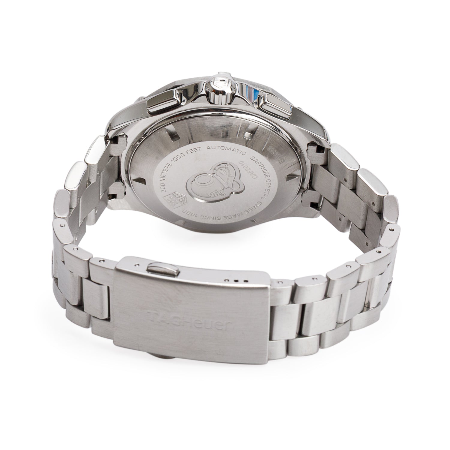 Tag Heuer Stainless Steel Aquaracer 43 MM Chronograph Automatic Watch Black Dial CAF2010 w/ Box & Papers