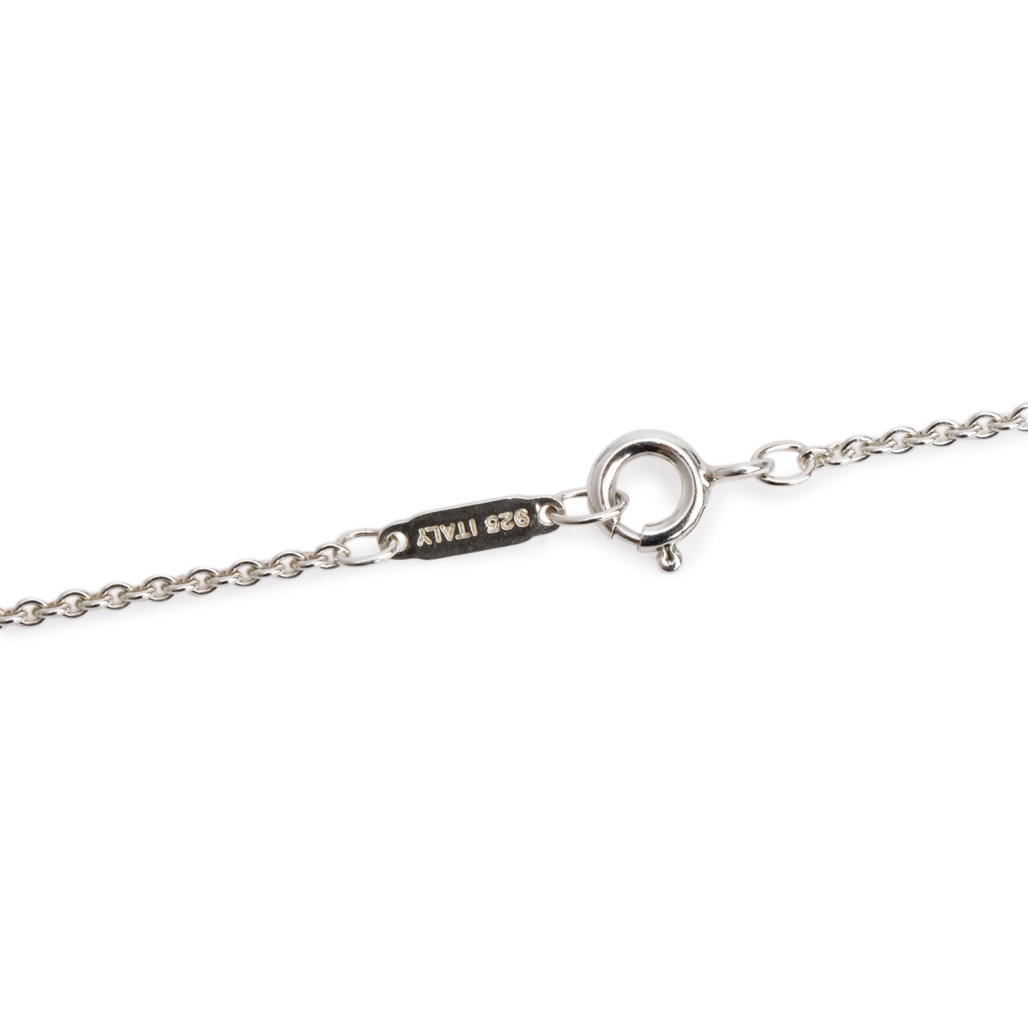 Tiffany & Co. Sterling Silver 1837 Open Circle Pendant Necklace