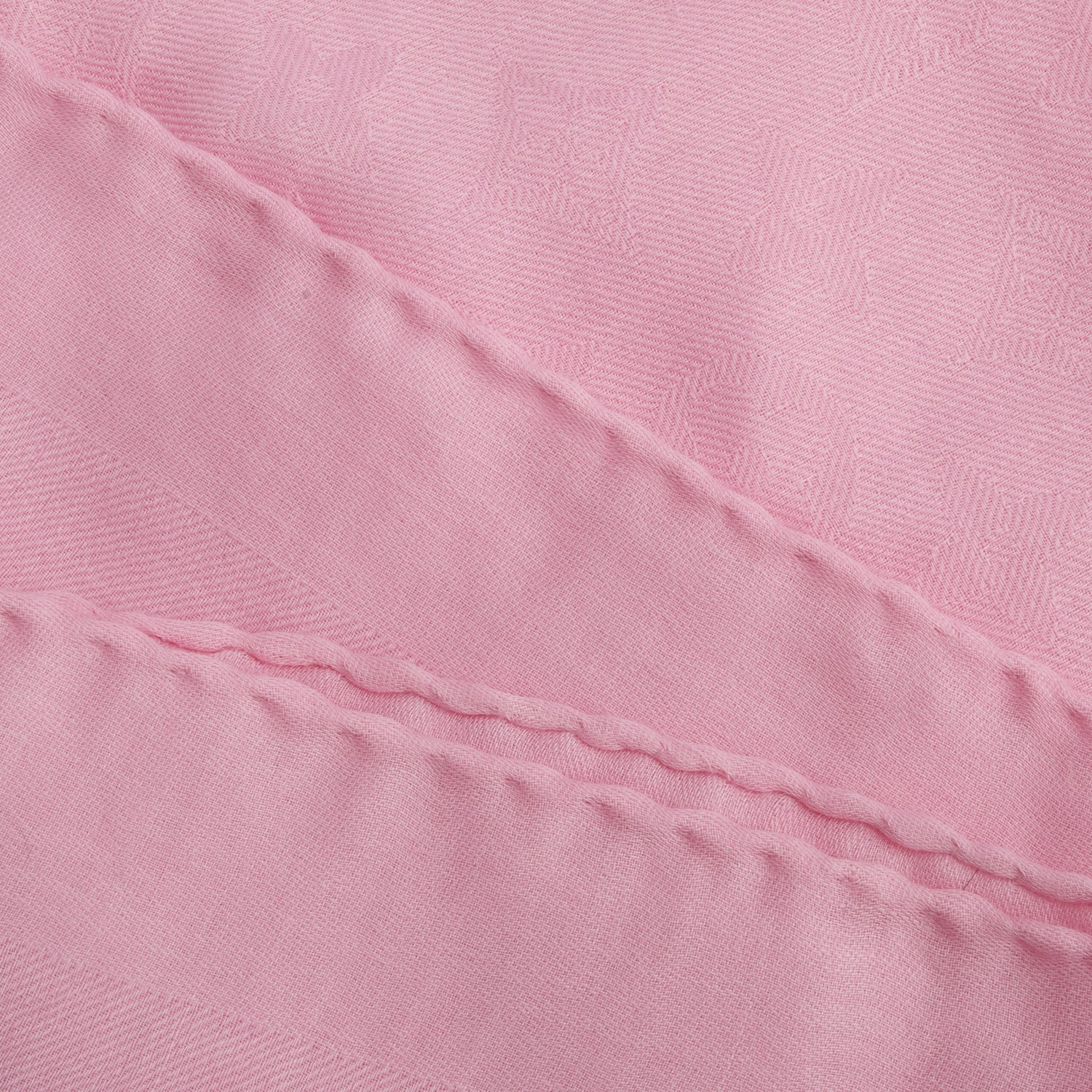 Louis Vuitton Pink Monogram Silk Wool Shawl Scarf