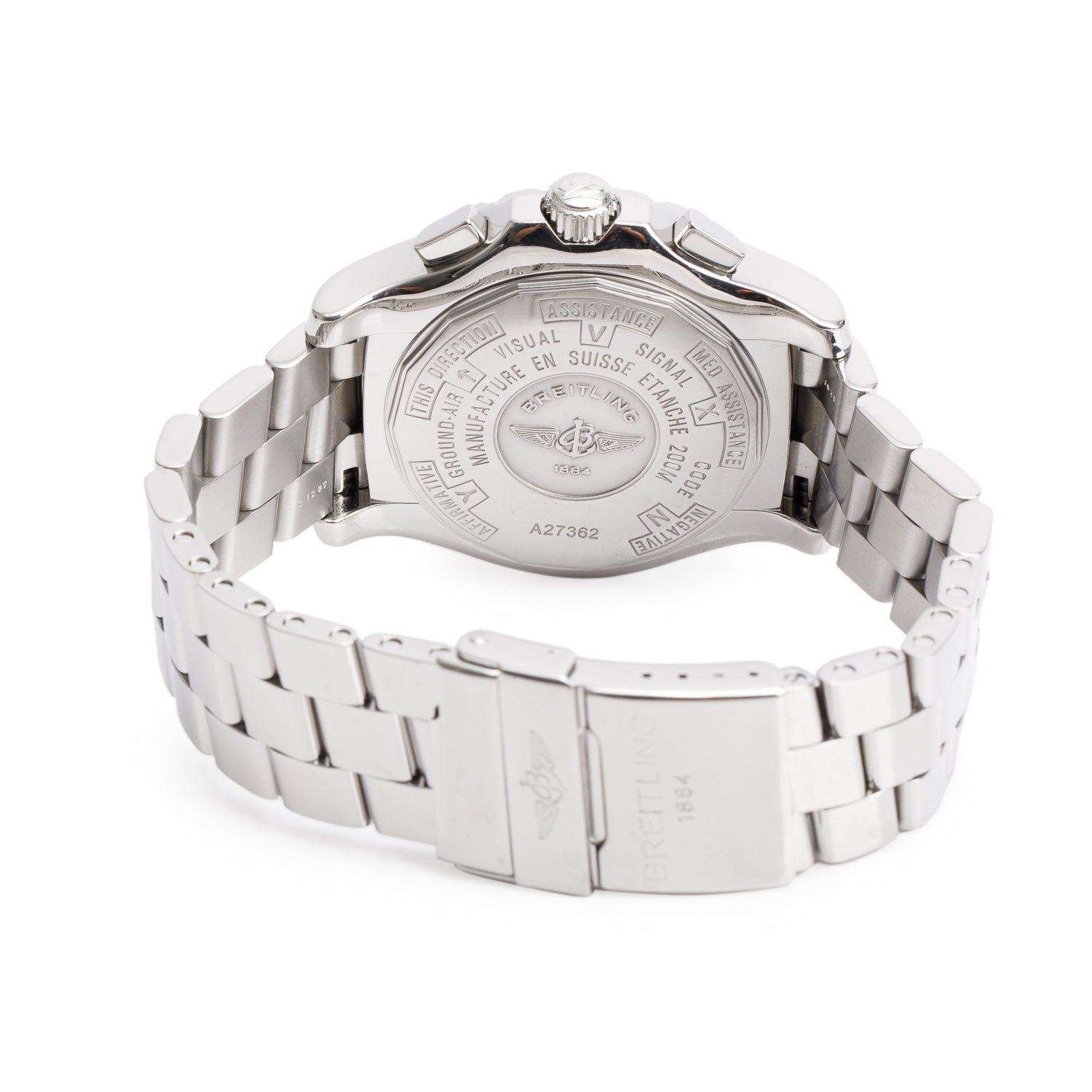 Breitling Stainless Steel Professional Skyracer 43.5 MM Chronograph Automatic Watch Grey Dial A27362 w/ Box & Papers
