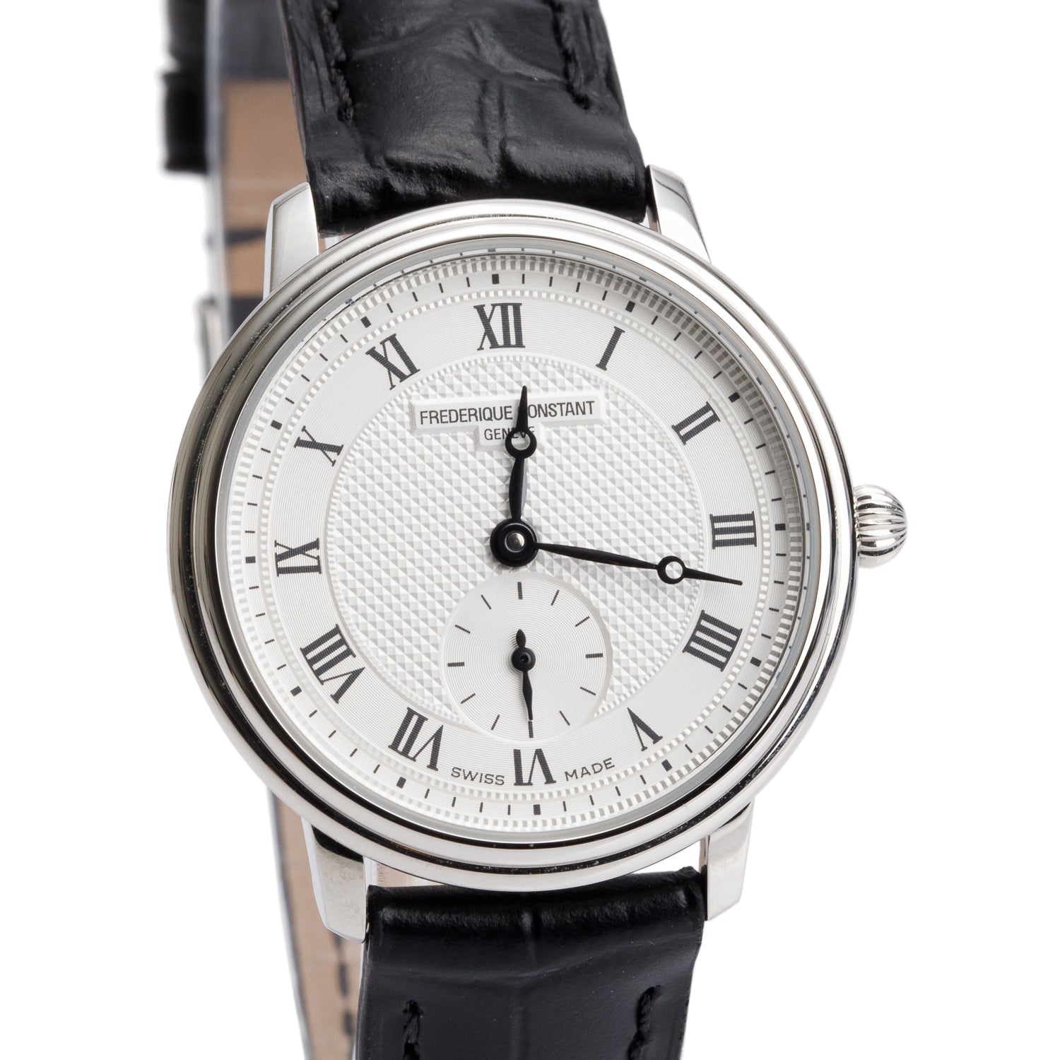 Frederique Constant Stainless Steel SlimLine 28.6 MM Quartz Watch w/ Box