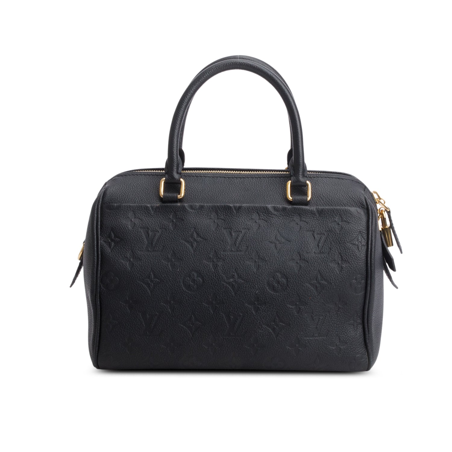 Louis Vuitton Black Monogram Empreinte Leather Speedy Bandouliere 25
