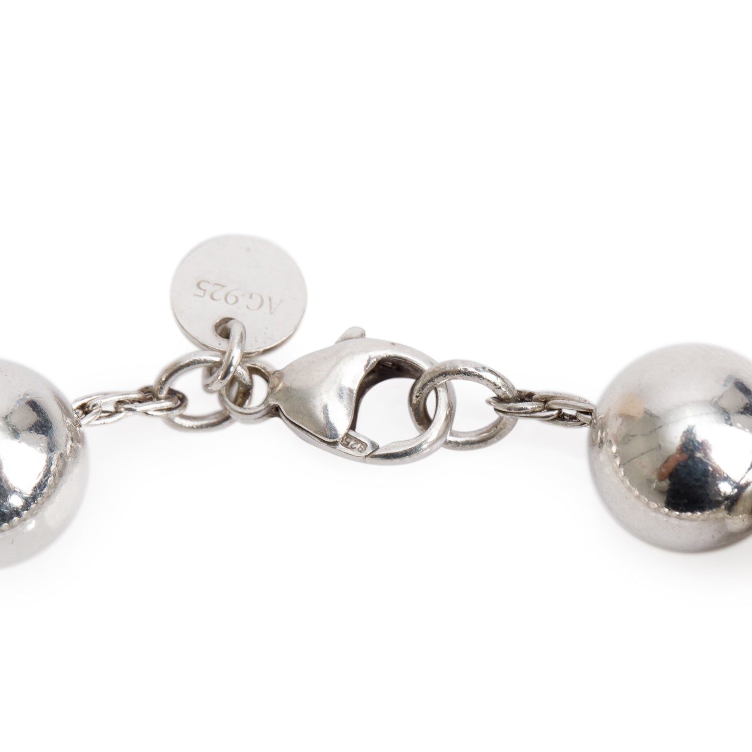 Tiffany & Co. Sterling Silver 10 MM HardWear Ball Bracelet