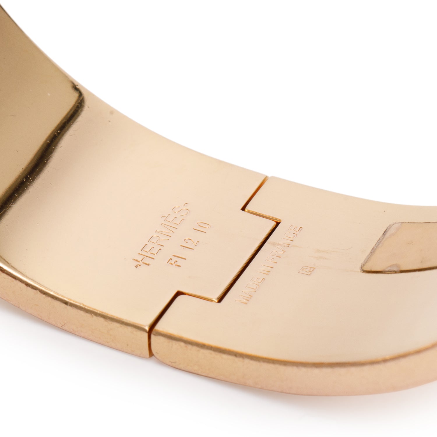 Hermes Gold-Plated Black Enamel Clic Clac H Bracelet