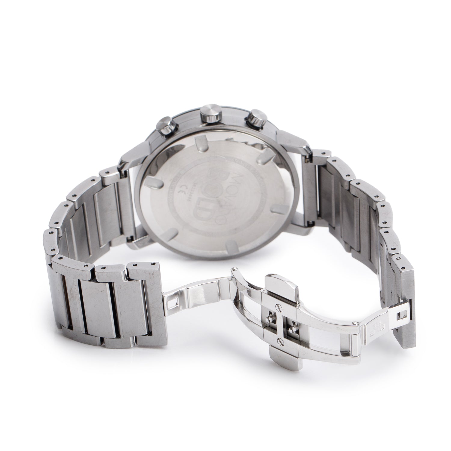 Movado Grey PVD Stainlesss Steel Bold Evolution 2.0 42 MM Quartz Watch Grey Dial