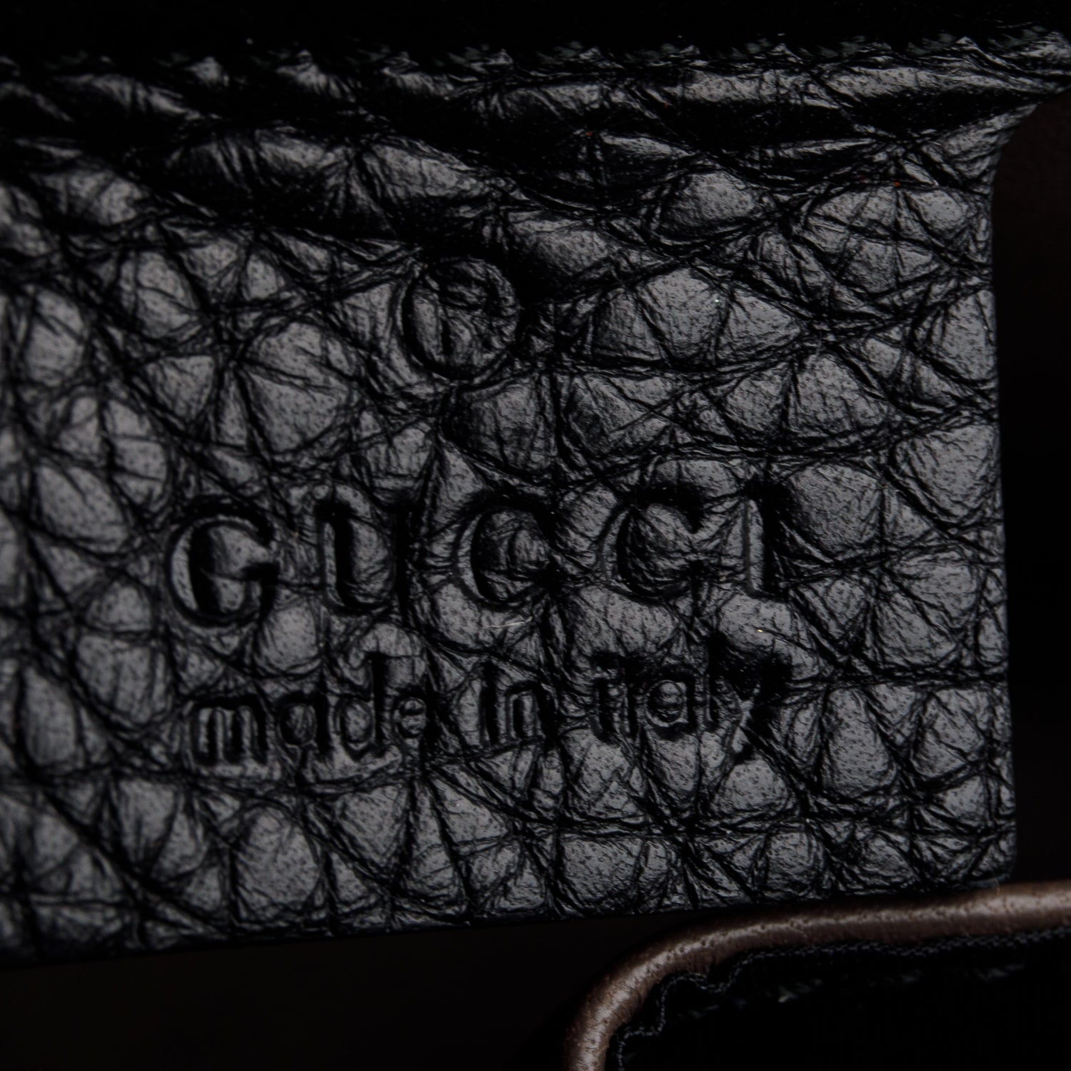 Gucci Black Calfskin Studded Medium Miss Bamboo Shoulder Bag