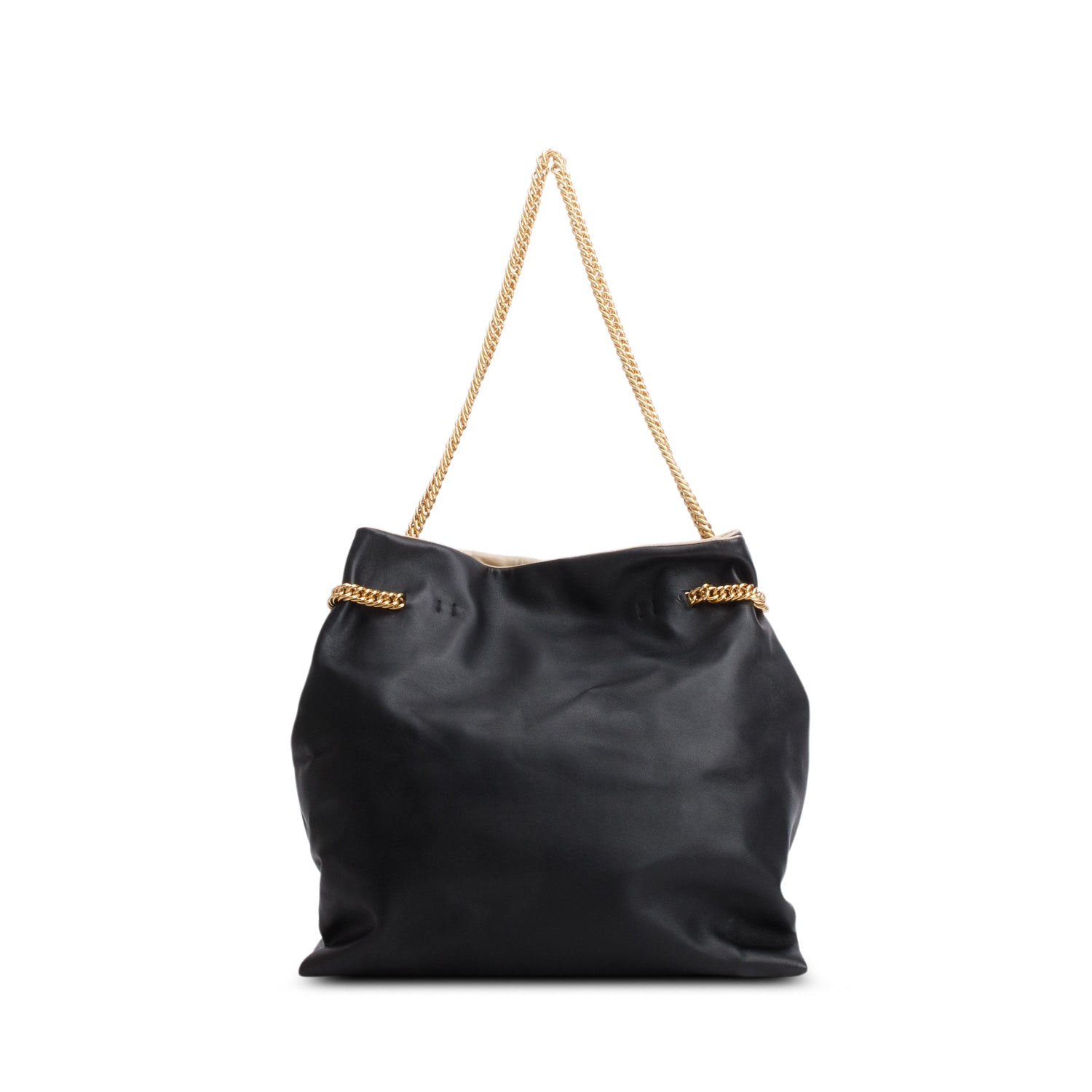 Stella McCartney Black Medium Falabella Chain-Strap Tote Bag