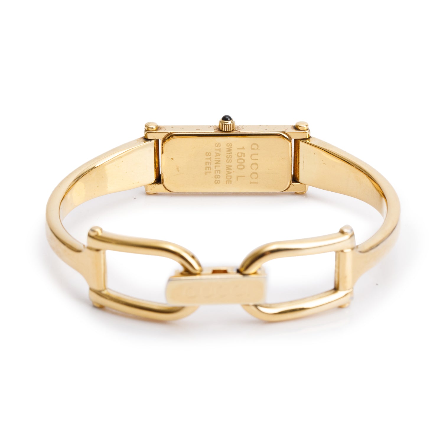 Gucci Gold-Plated Stainless Steel 1500 Series Watch Gold Dial
