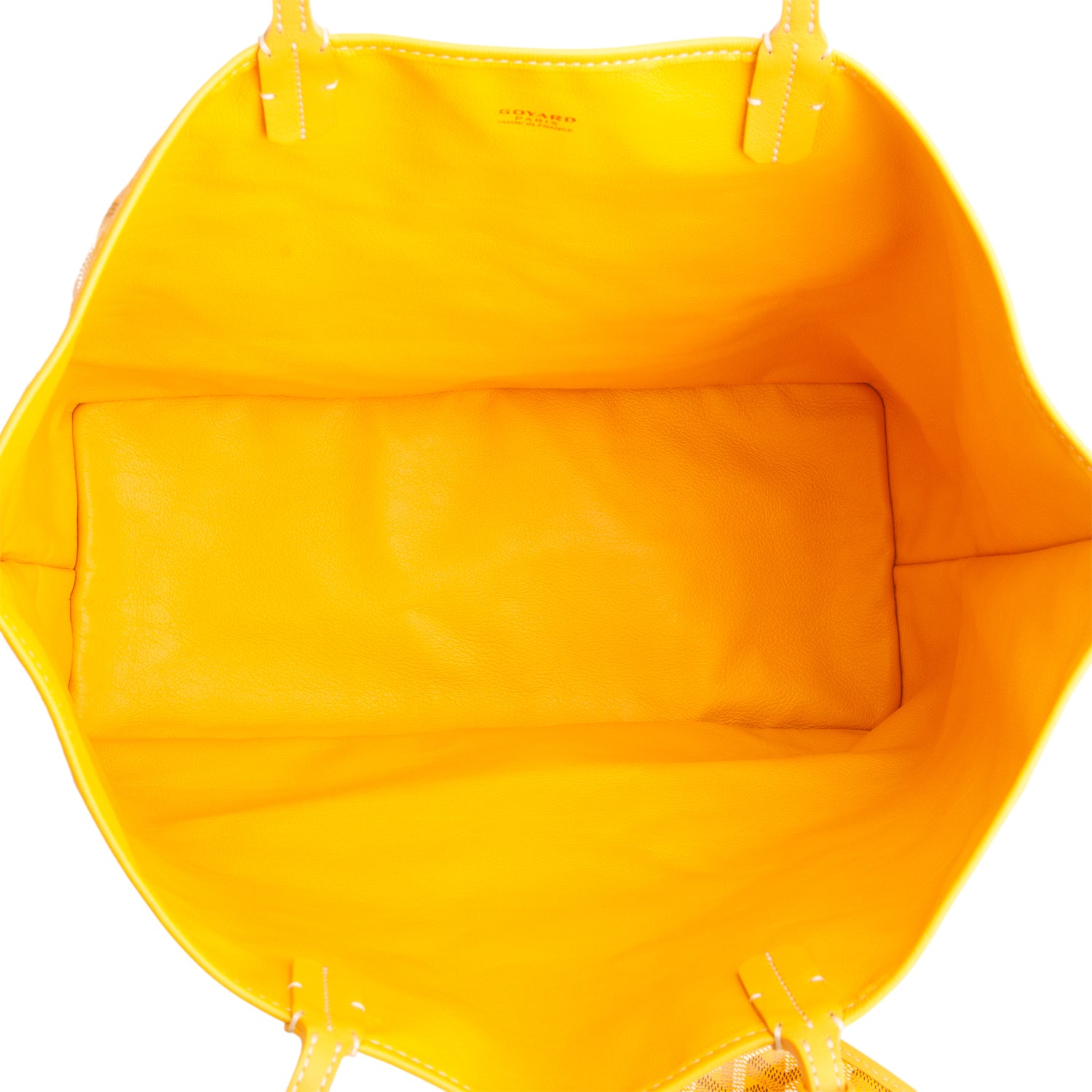 Goyard 2022 Yellow Goyardine Reversible Anjou PM w/ Pouch