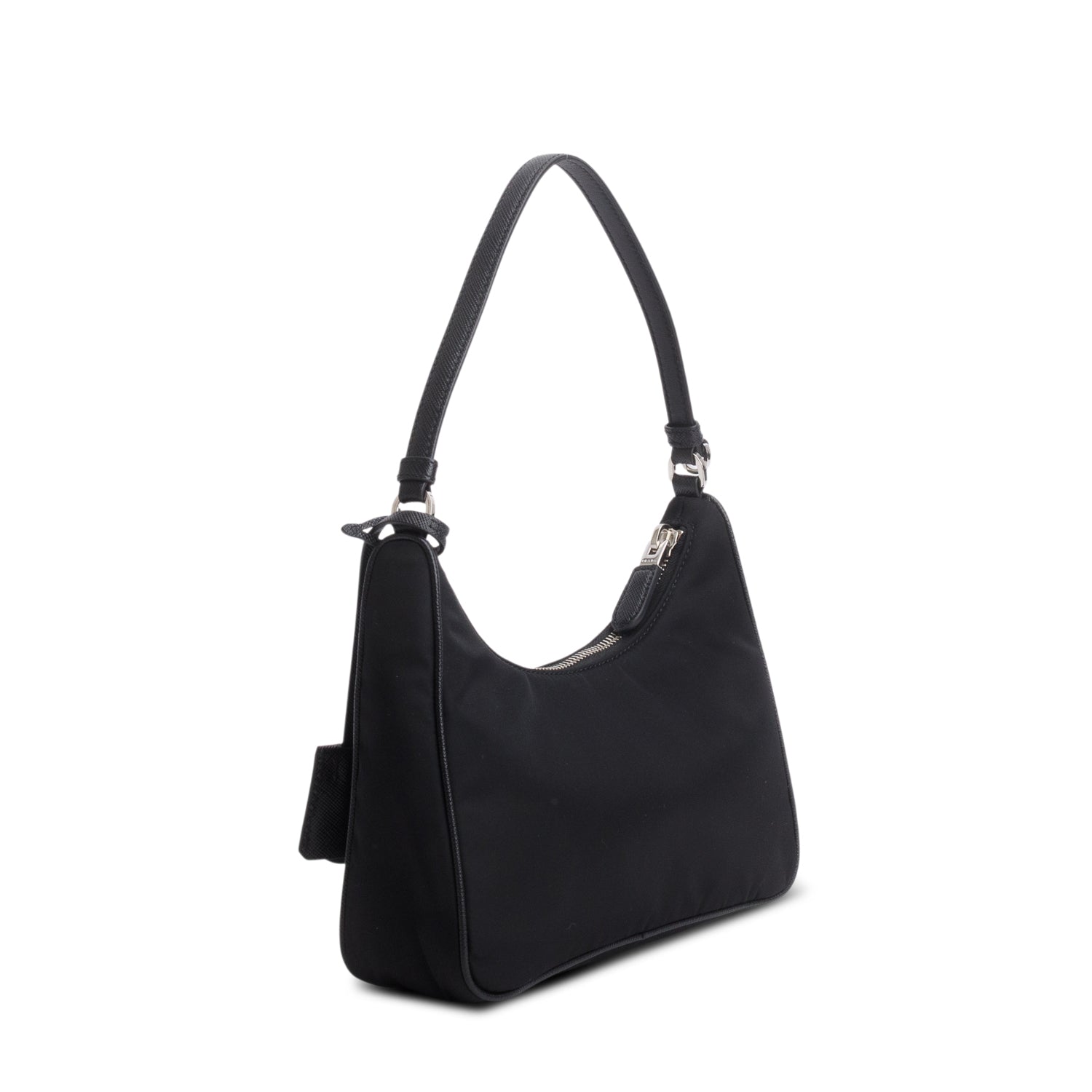Prada Black Tessuto Nylon Saffiano Mini Re-Edition 2005 Bag w/ Box