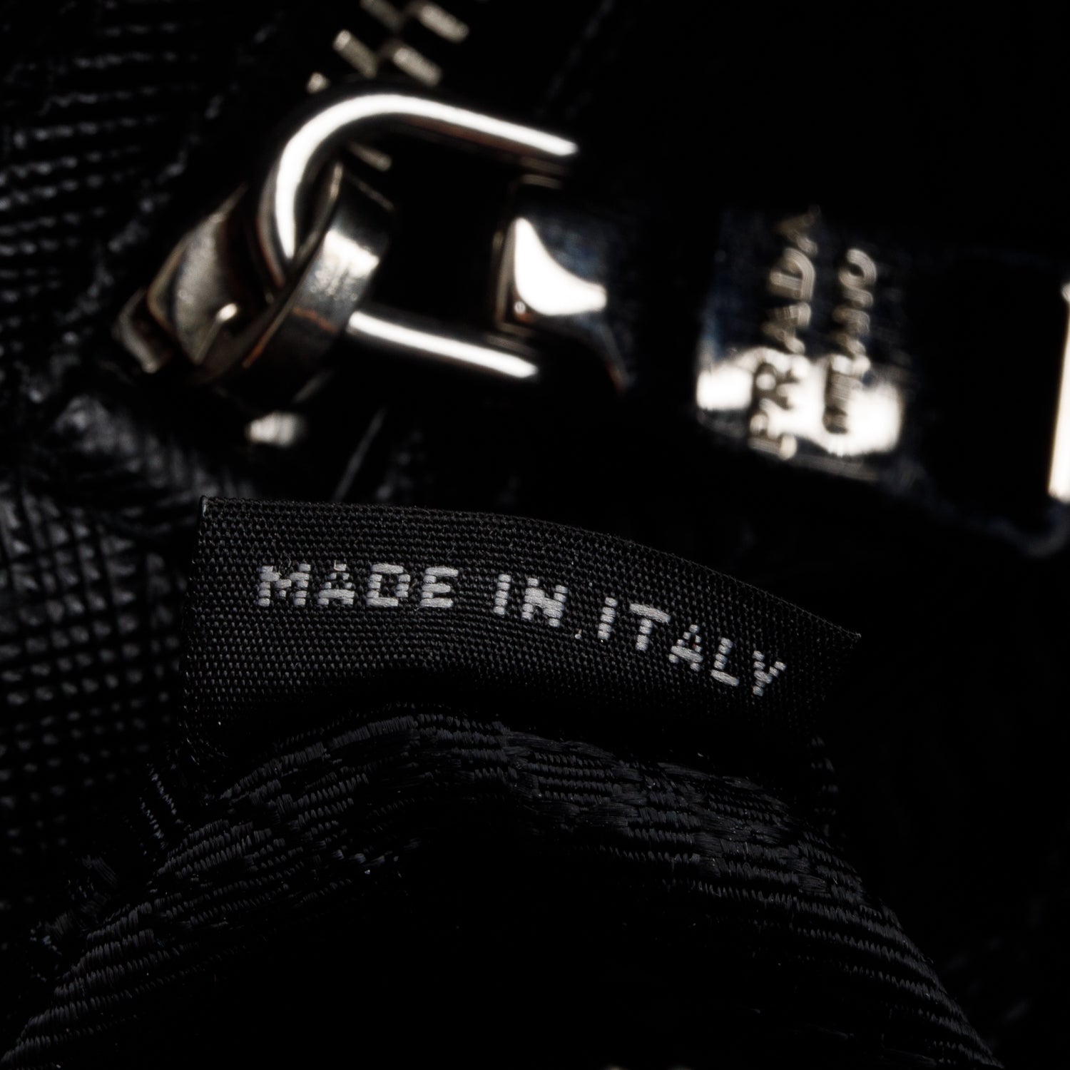 Prada Black Tessuto Nylon Saffiano Mini Re-Edition 2005 Top Handle Bag