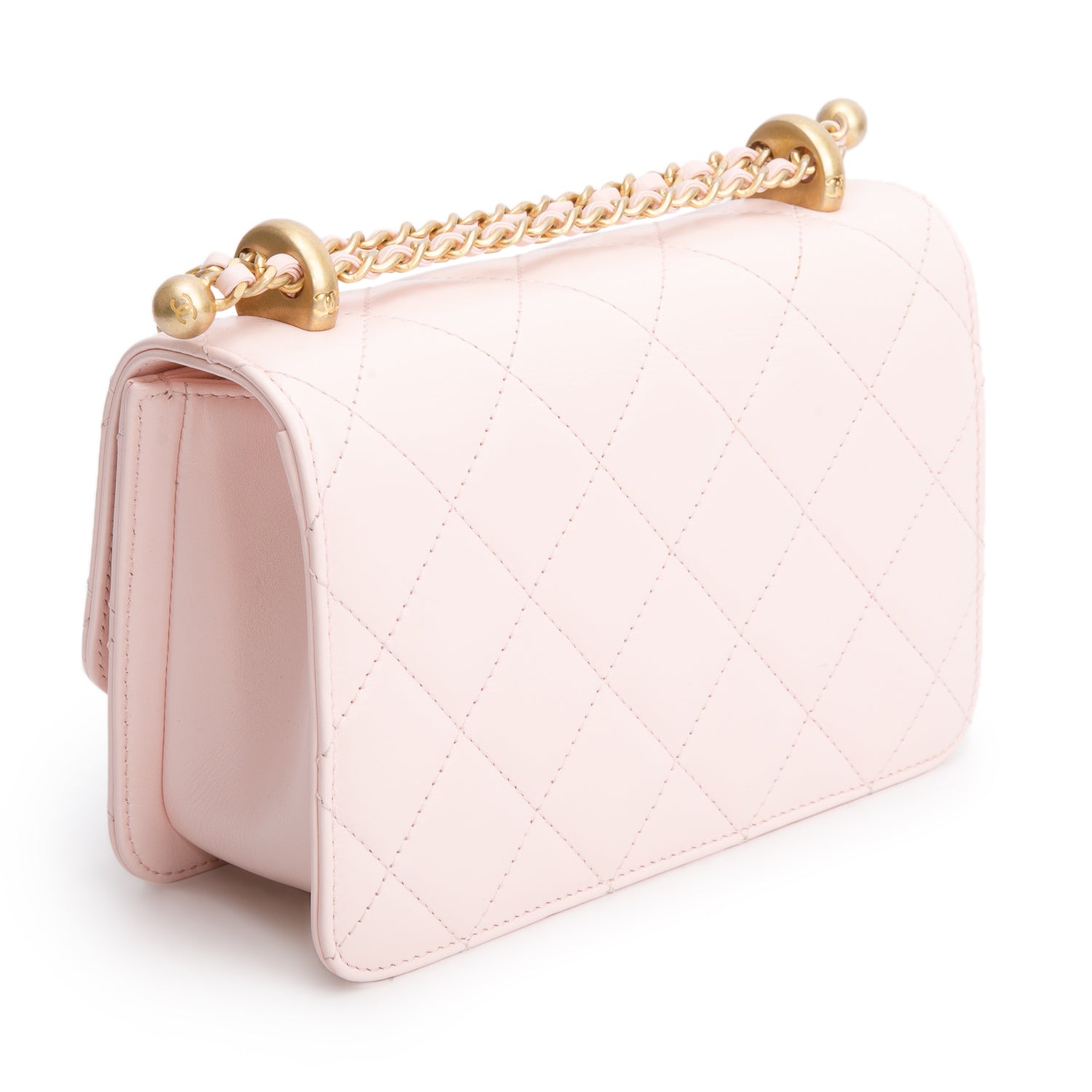Chanel Pink Calfskin Quilted Mini Perfect Fit Flap