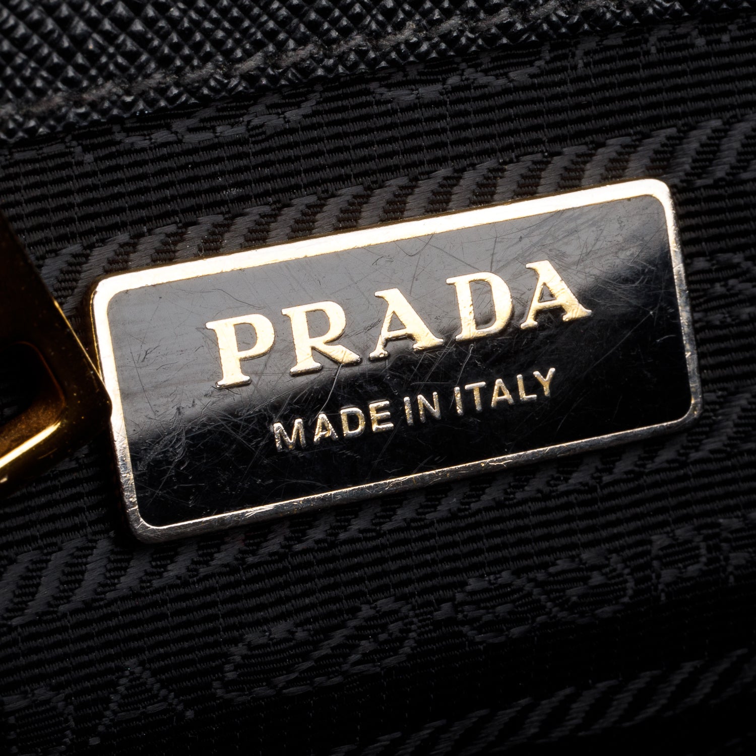 Prada Black Saffiano Leather Small Double Zip Galleria Tote