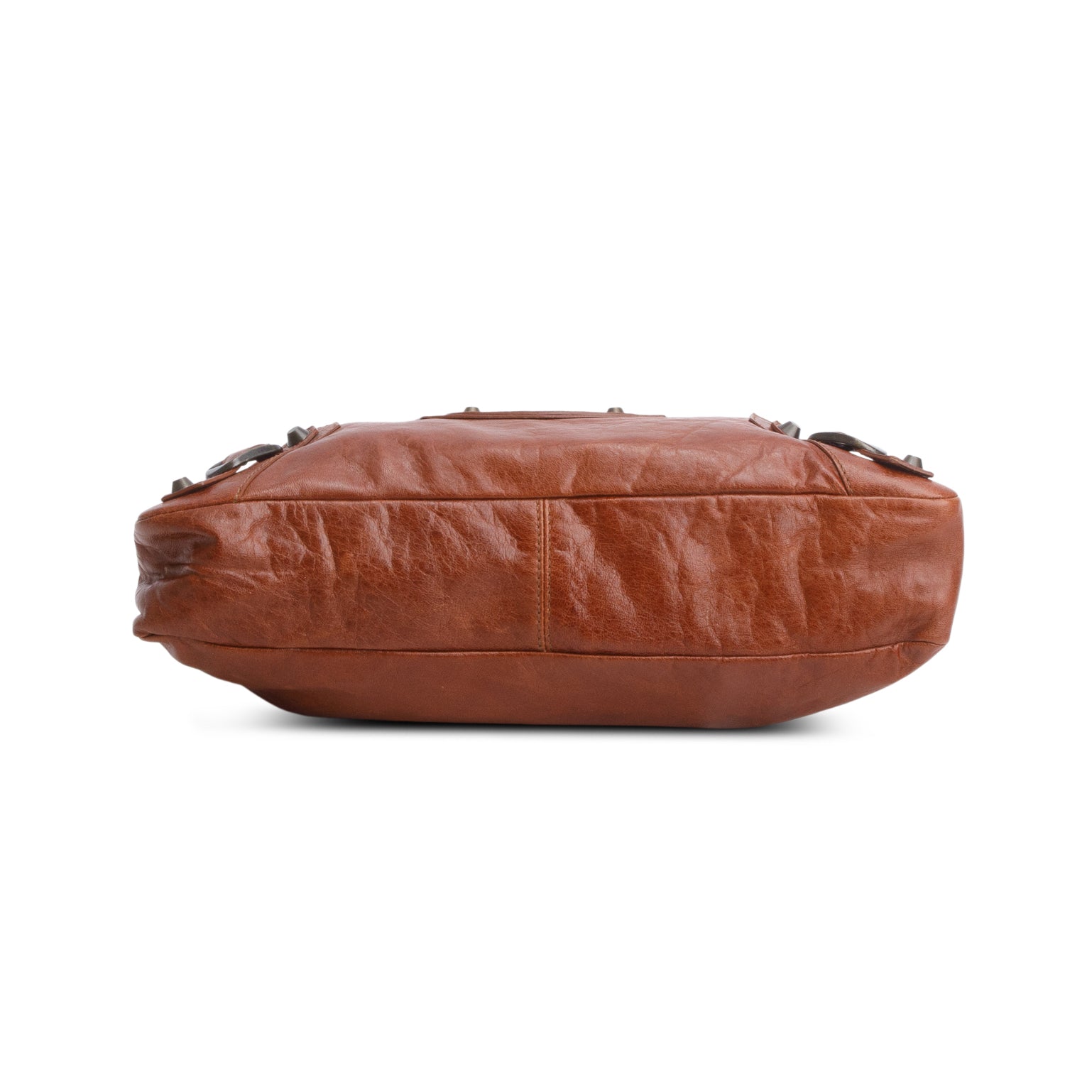 Balenciaga Brown Agneau Arena Classic Hardware Le City First Bag w/ Strap