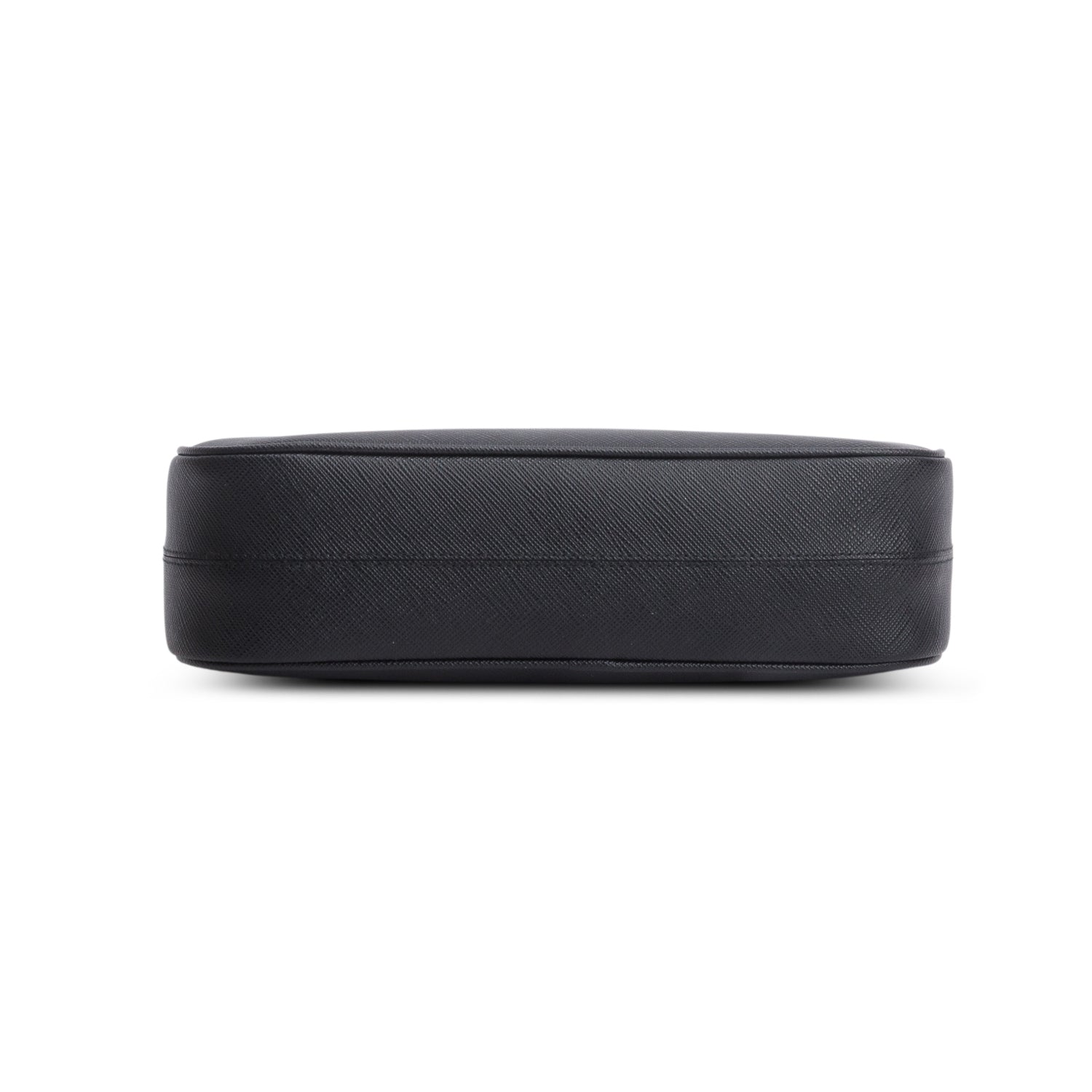Prada Black Saffiano Lux Mini Re-Edition Shoulder Bag w/ Box