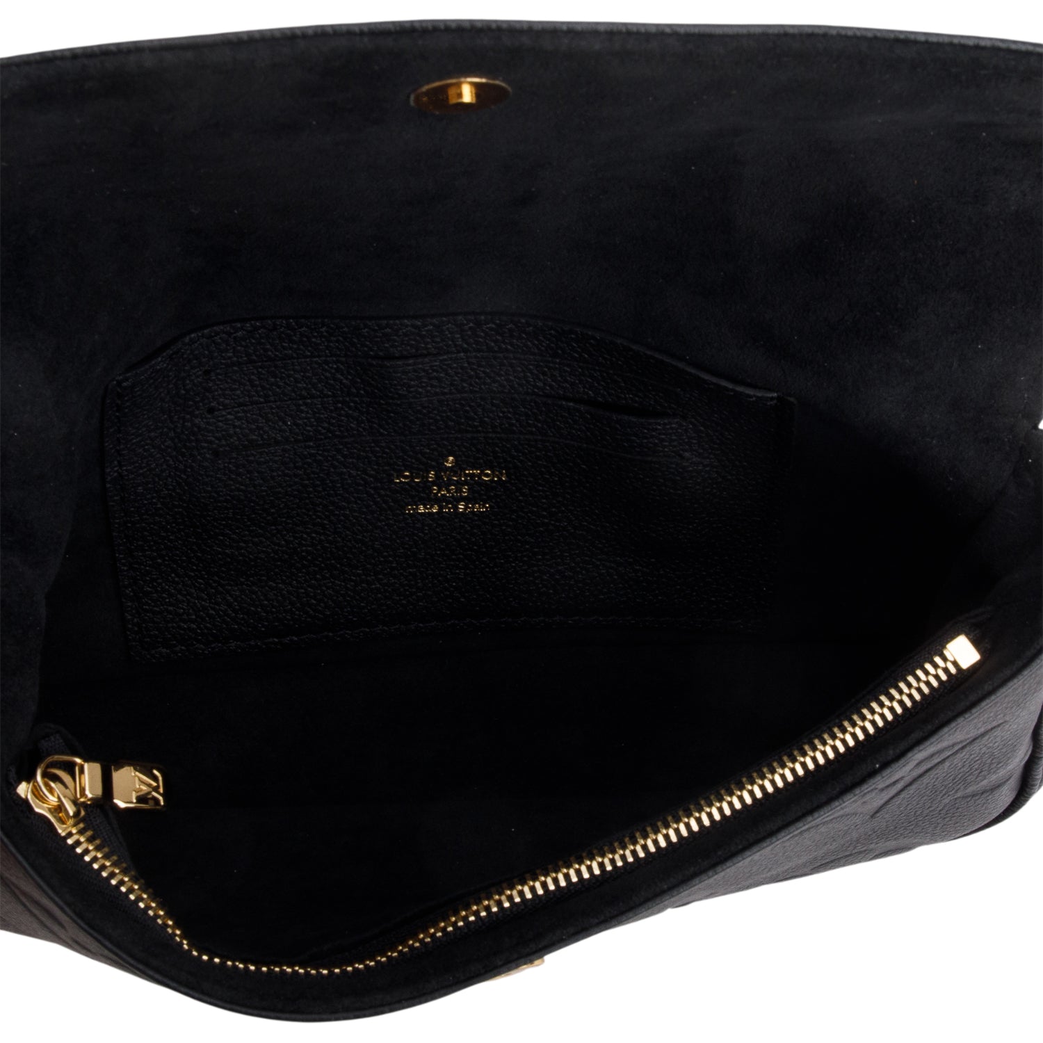 Louis Vuitton Black Empreinte Monogram Giant Ivy Wallet on Chain w/ Box & Straps