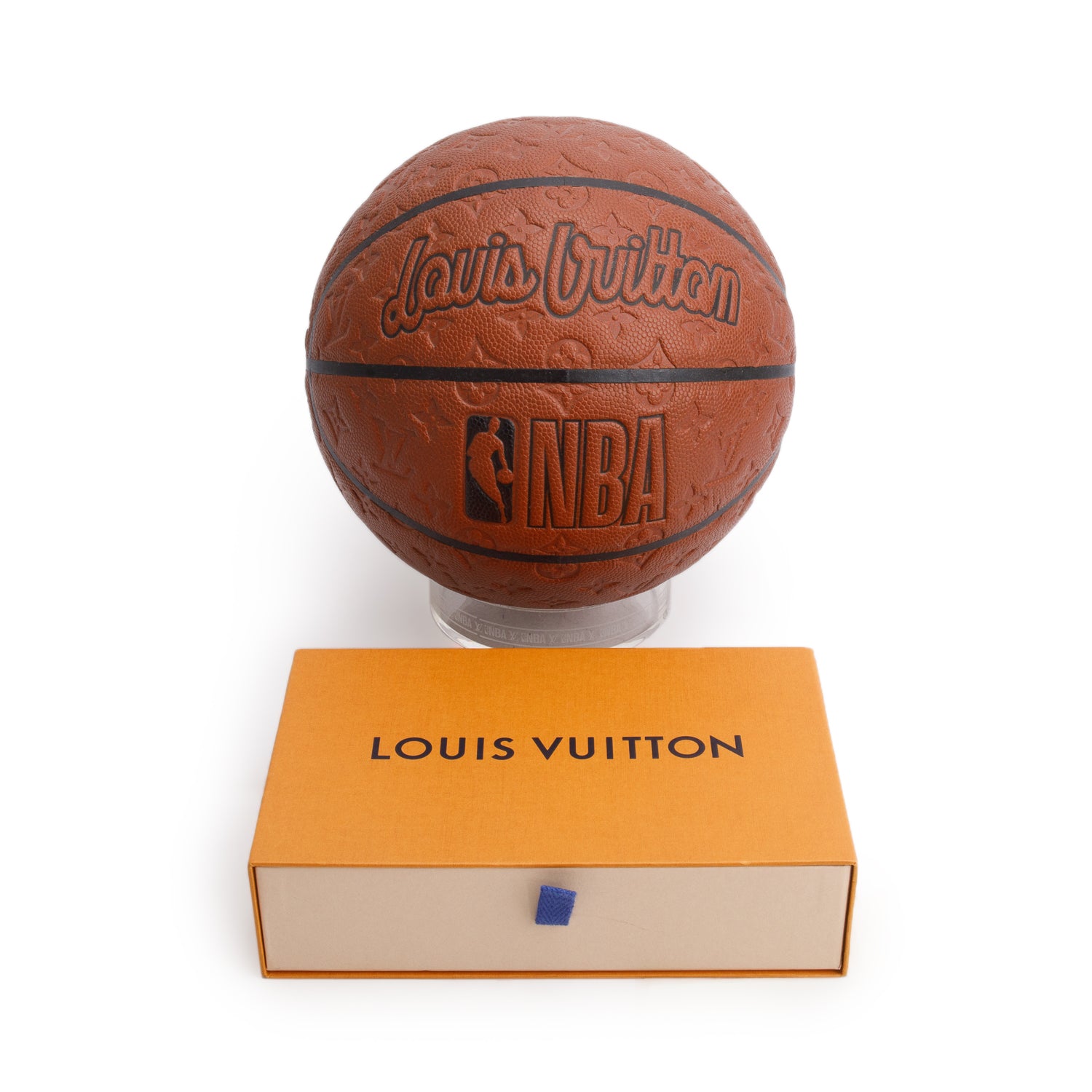 Louis Vuitton x NBA Orange Monogram Basketball w/ Stand
