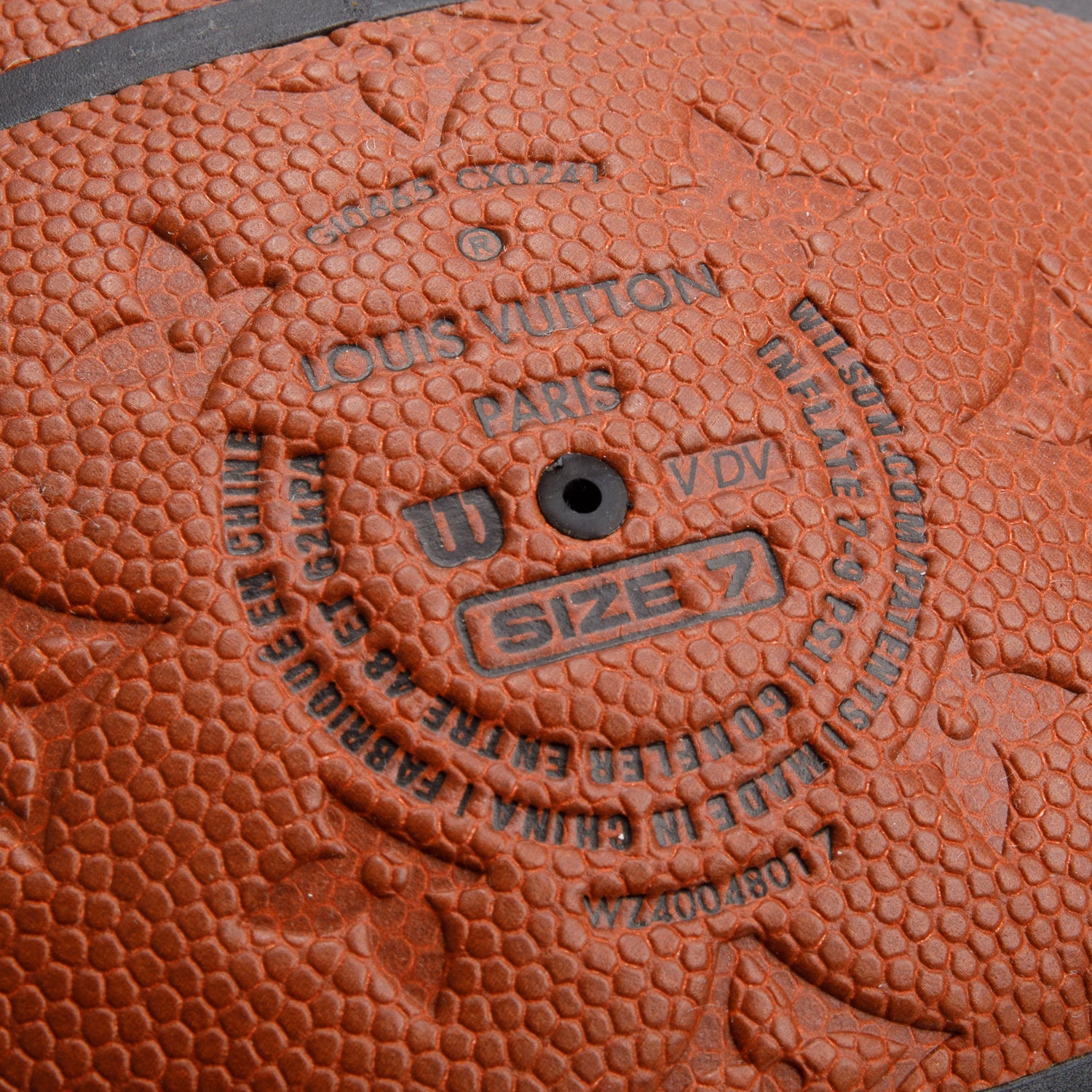 Louis Vuitton x NBA Orange Monogram Basketball w/ Stand