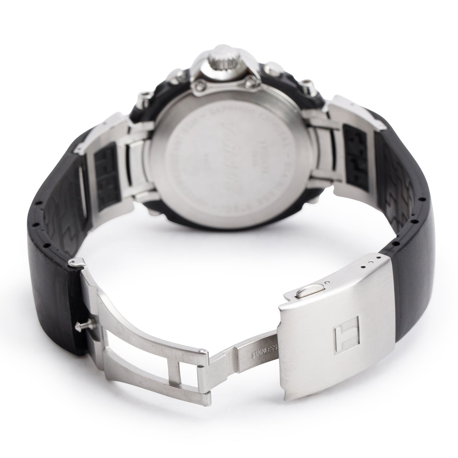Tissot Stainless Steel T-Race 43 MM Chronograph Quartz Watch Black Dial