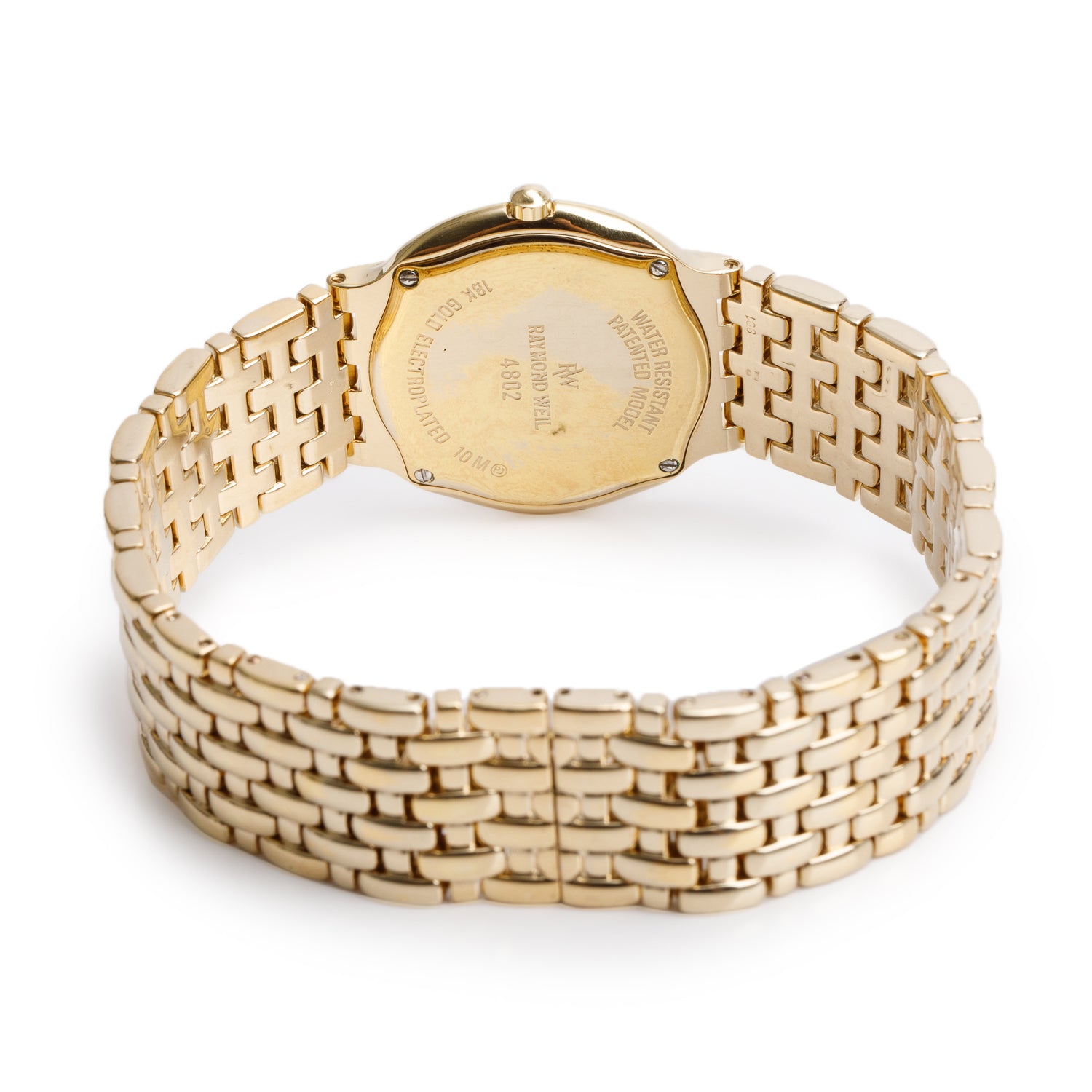Raymond Weil 18k Yellow Gold Electroplated Stainless Steel Fidelio 32 MM Quartz Watch Gold Dial 4802