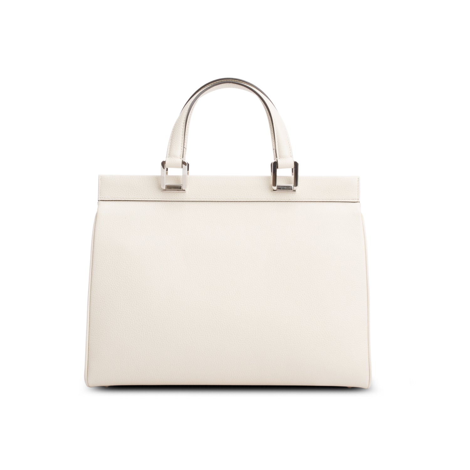 Gucci Cream Grainy Calfskin Medium Zumi Top Handle w/ Strap