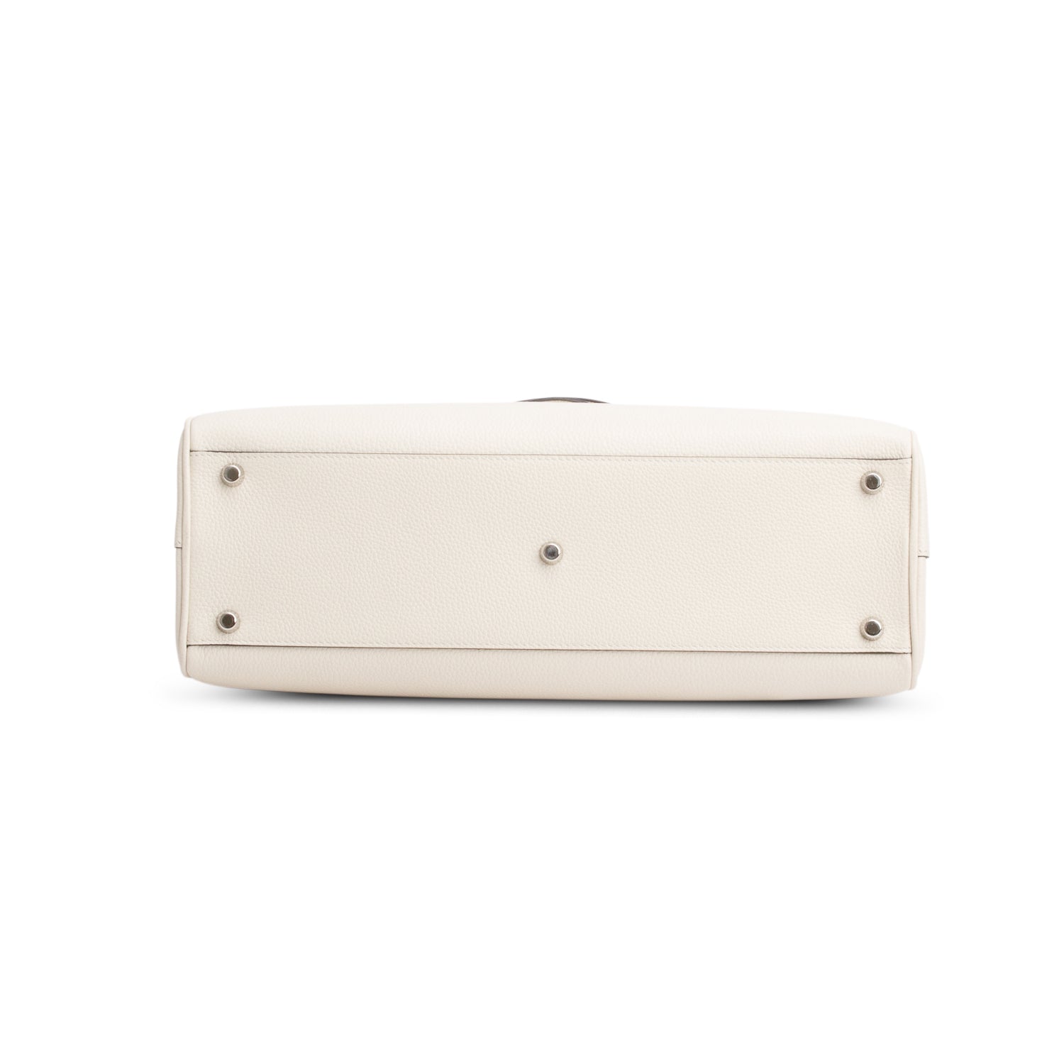 Gucci Cream Grainy Calfskin Medium Zumi Top Handle w/ Strap