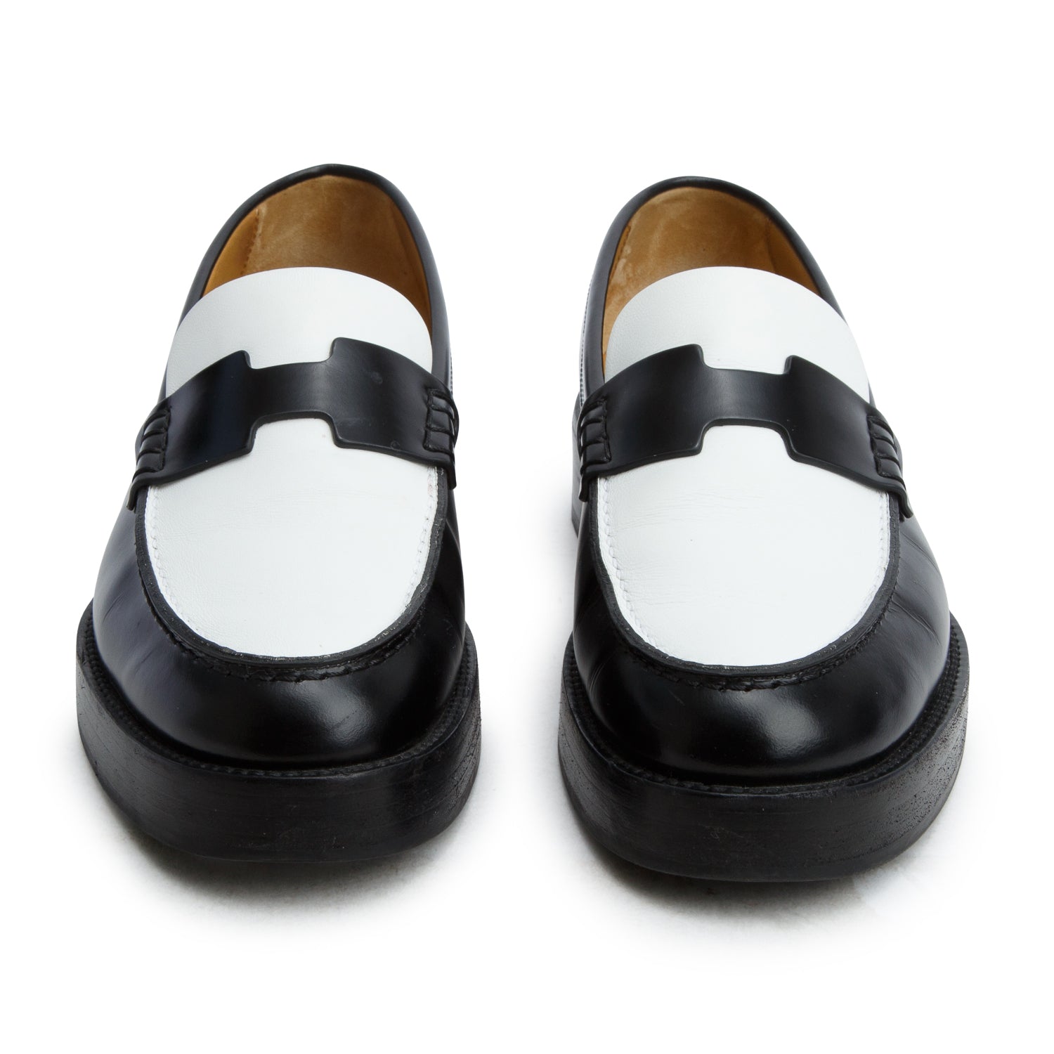 Hermes Noir/Black Calfskin Hour Loafer, Women's Size 38 w/ Box