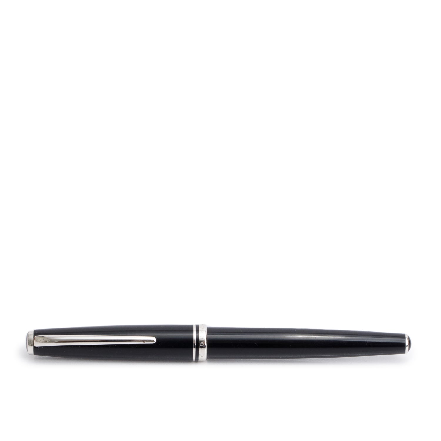 Montblanc Platinum Coated Meisterstuck Black Resin Pix Rollerball Pen