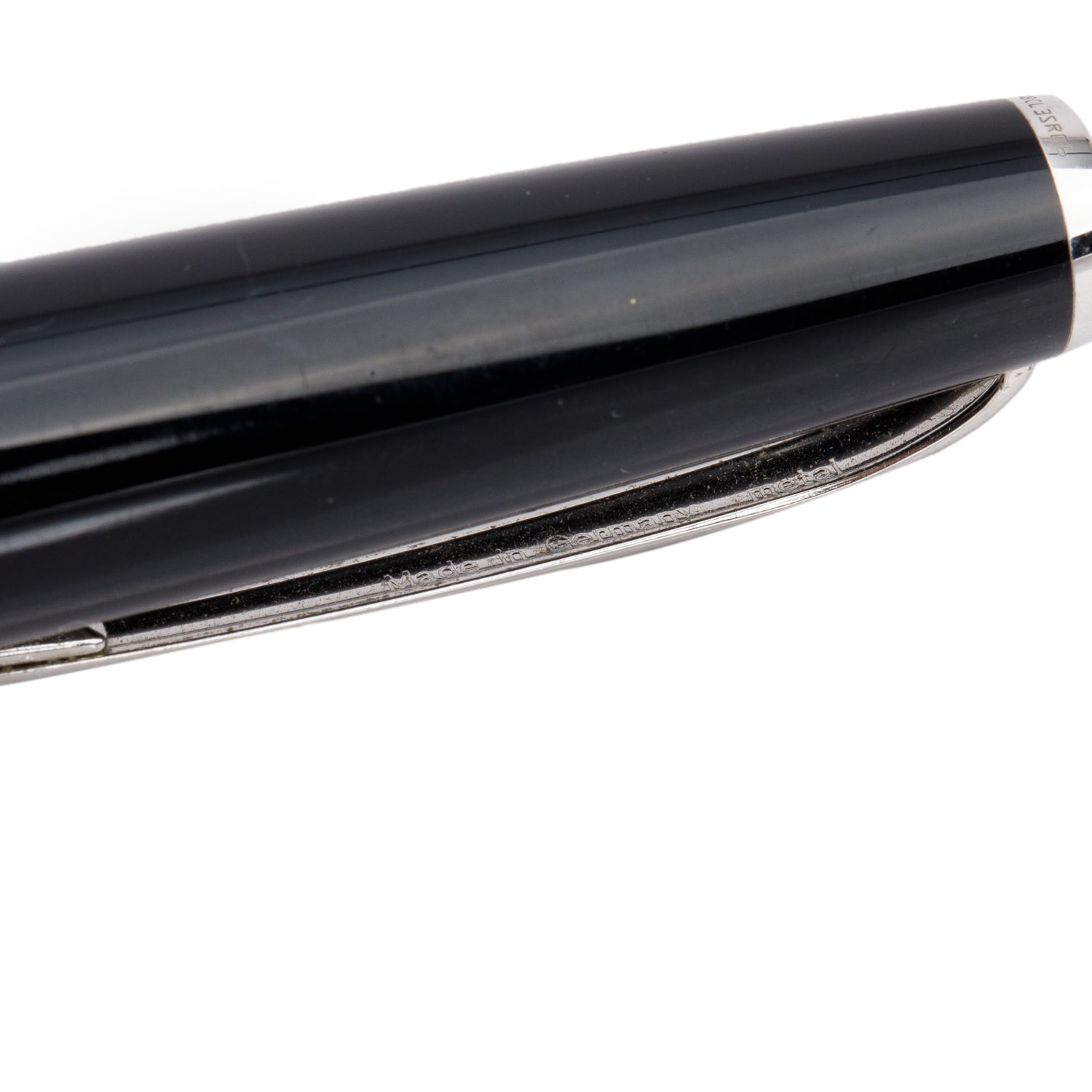 Montblanc Platinum Coated Meisterstuck Black Resin Pix Rollerball Pen