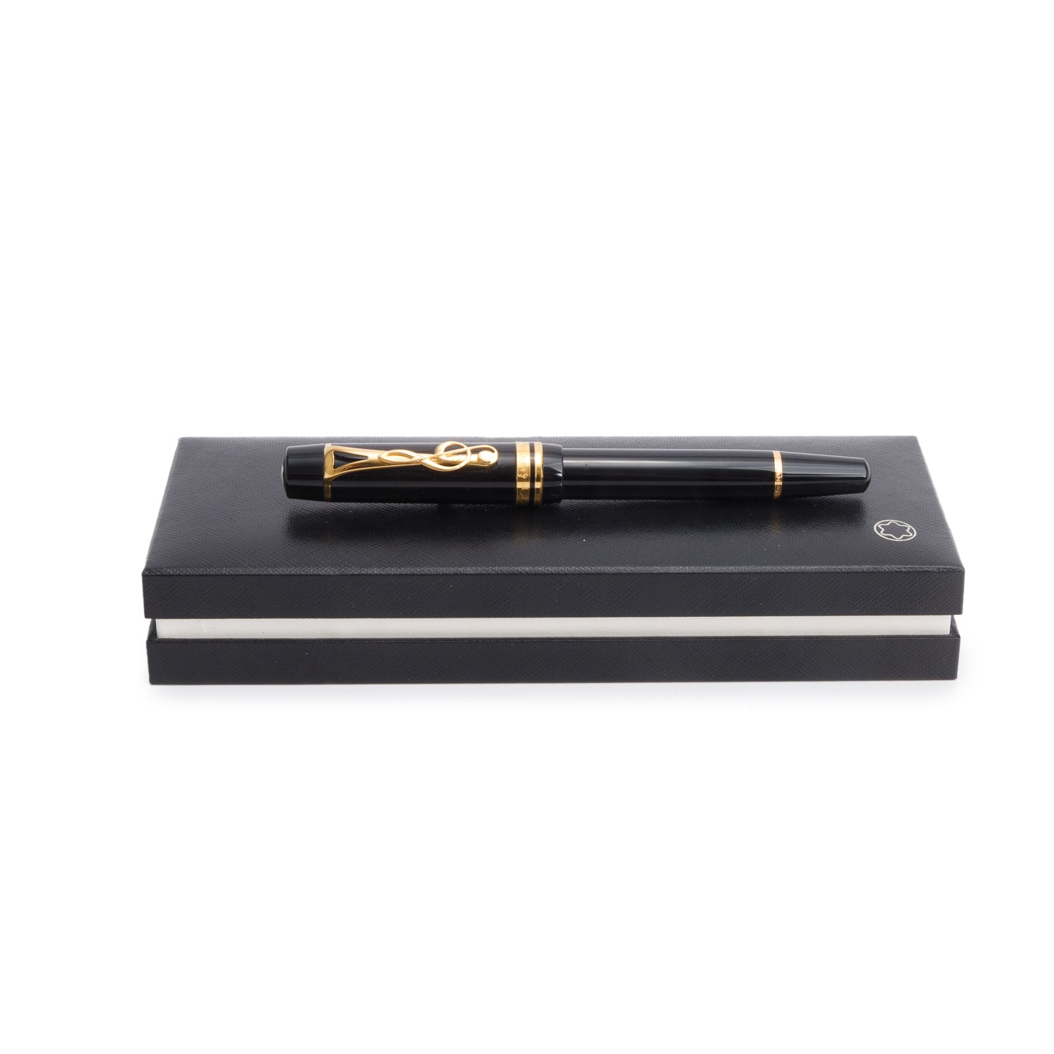 Montblanc Gold-Coated Black Resin Philharmonia of The Nation Fountain Pen w/ Box