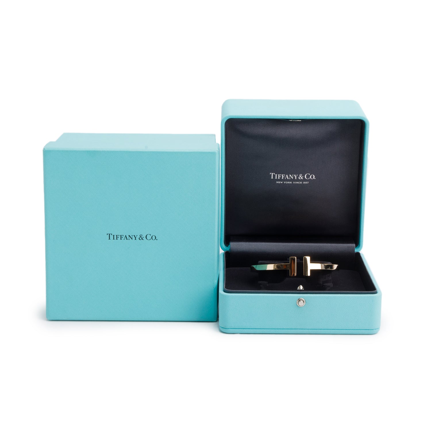 Tiffany & Co. 18k Yellow Gold T Square Bracelet w/ Box