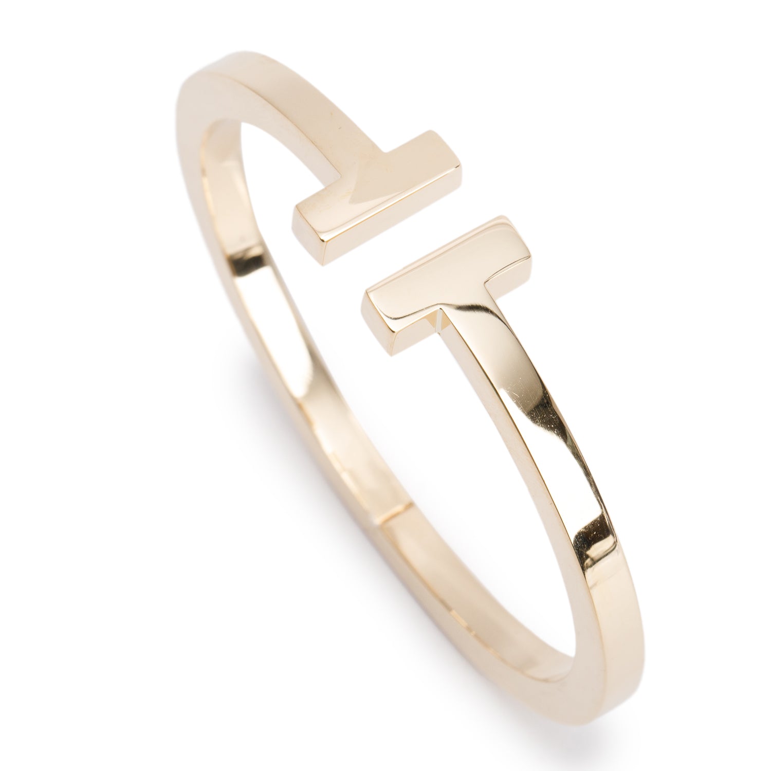 Tiffany & Co. 18k Yellow Gold T Square Bracelet w/ Box