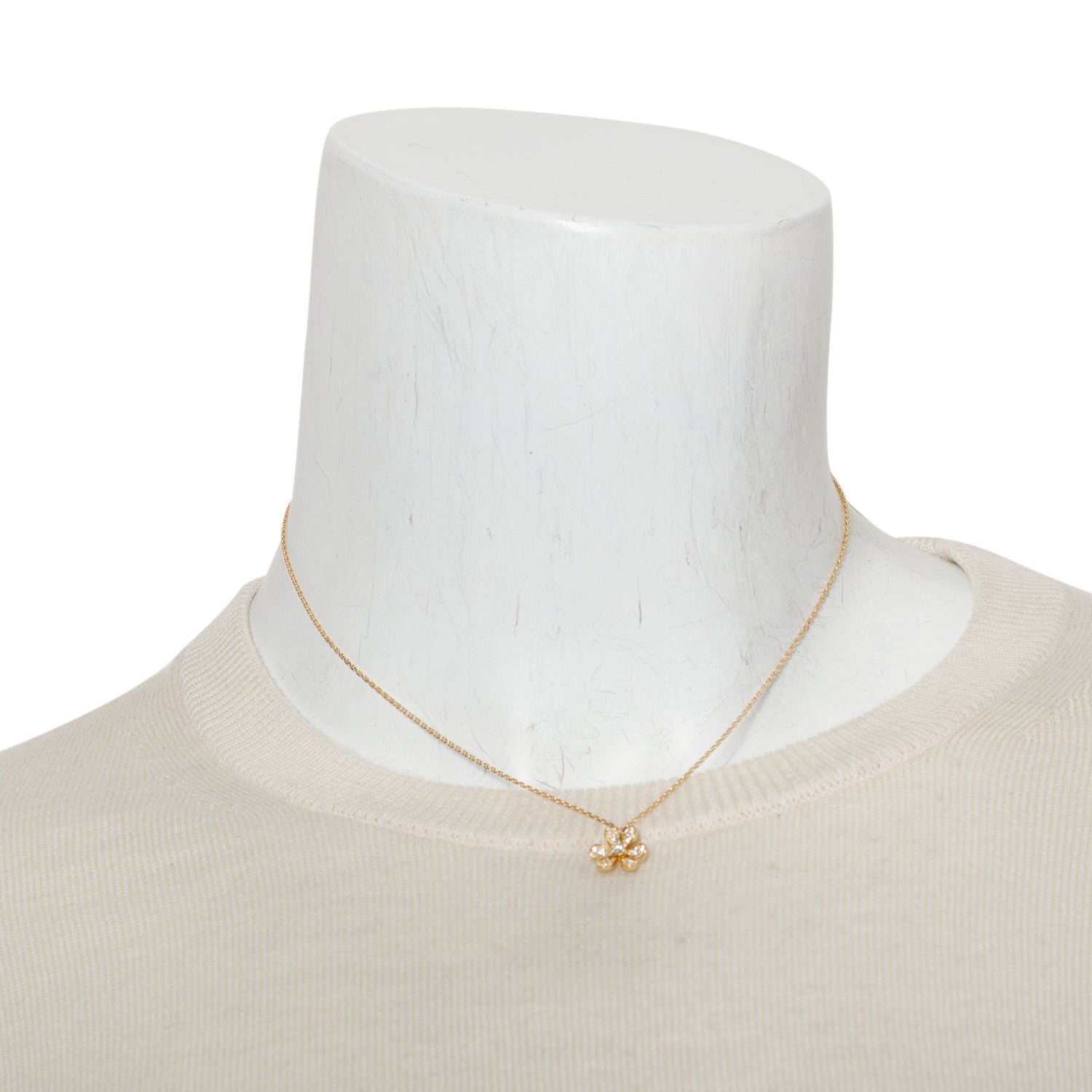 Van Cleef & Arpels 2021 18kYellow Gold Pave Diamond Frivole Pendant Necklace, Mini Model w/ Box & Certificate