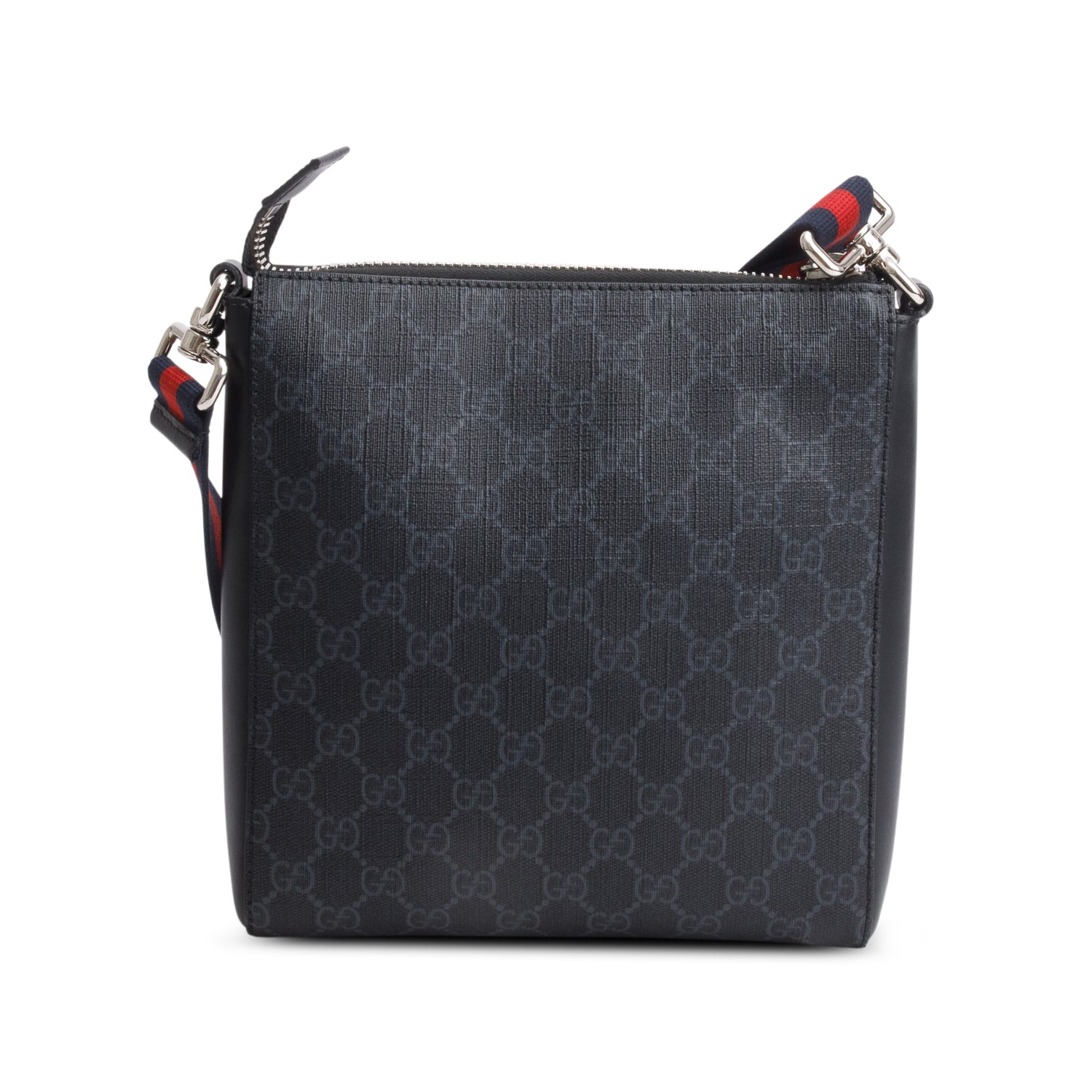 Gucci Black GG Supreme Small Messenger Bag w/ Box