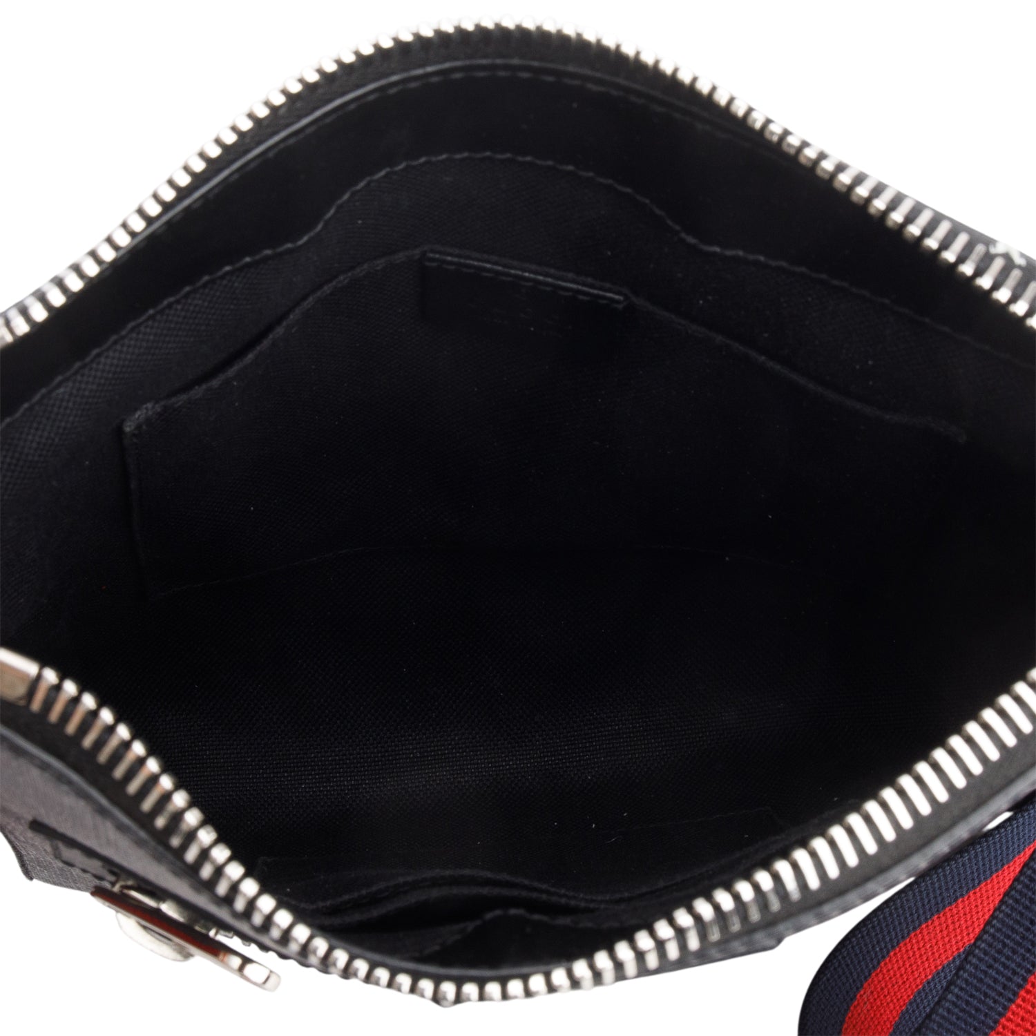 Gucci Black GG Supreme Small Messenger Bag w/ Box