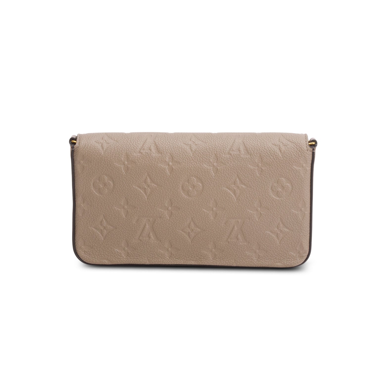 Louis Vuitton 2020 Tourterelle Monogram Empreinte Leather Felicie Pochette w/ Receipt