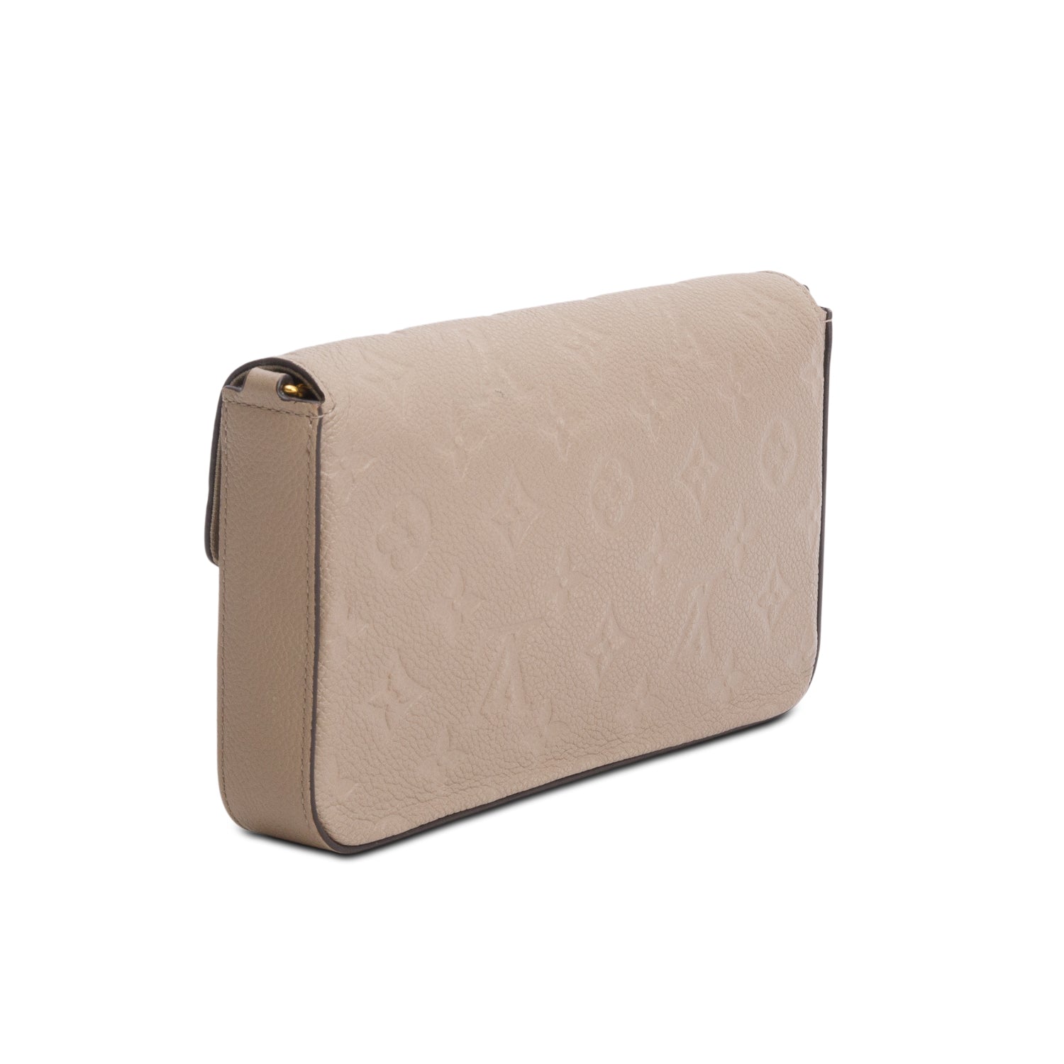 Louis Vuitton 2020 Tourterelle Monogram Empreinte Leather Felicie Pochette w/ Receipt
