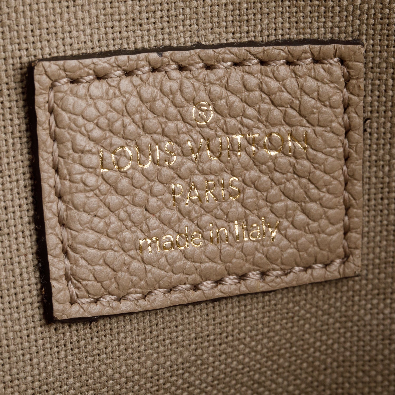 Louis Vuitton 2020 Tourterelle Monogram Empreinte Leather Felicie Pochette w/ Receipt