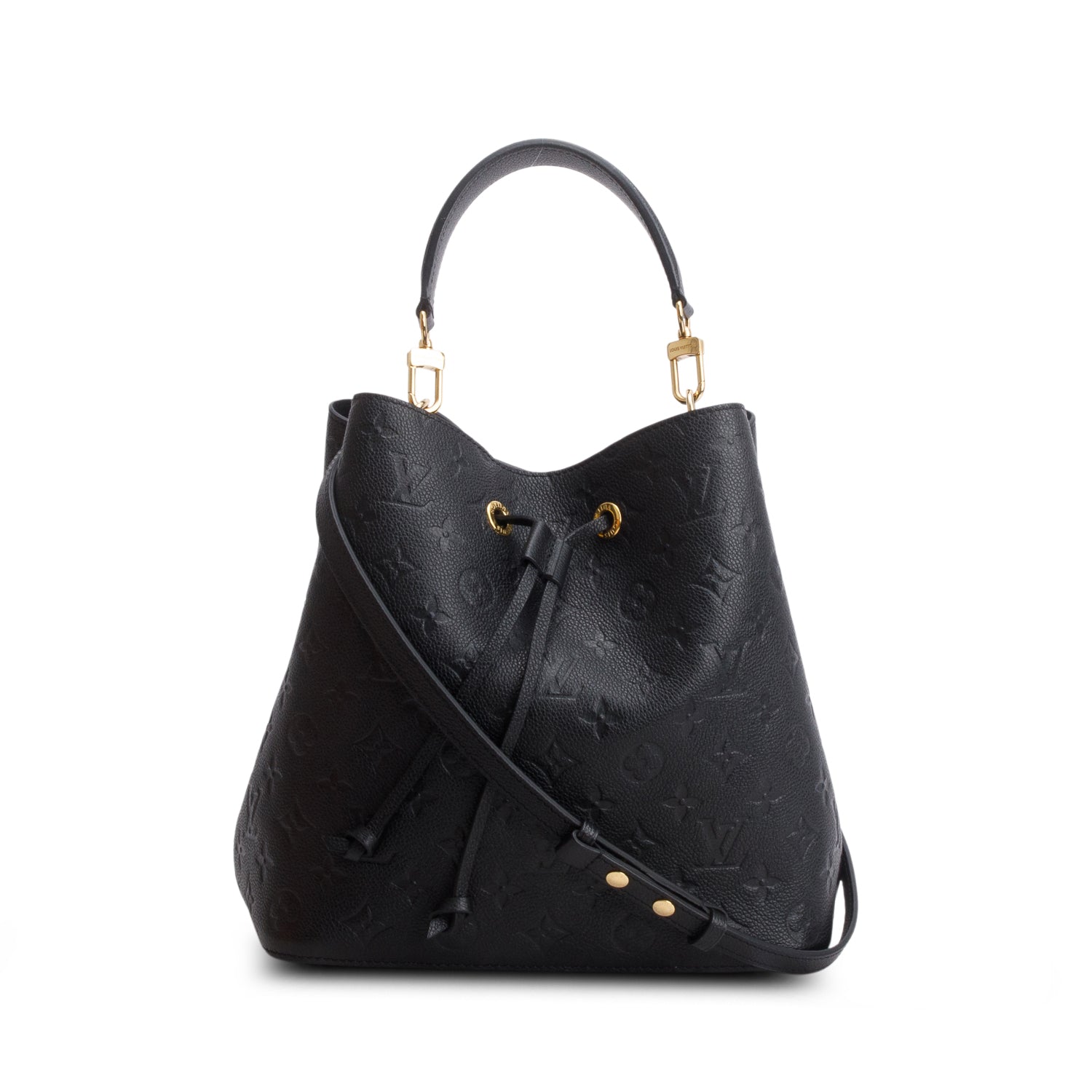 Louis Vuitton Black Monogram Empreinte Neonoe MM w/ Box & Straps