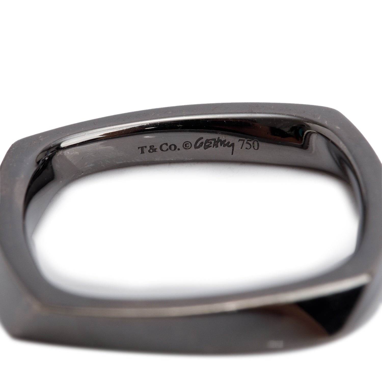 Tiffany & Co. Frank Gehry 18k Black Gold Torque Ring, Size 7