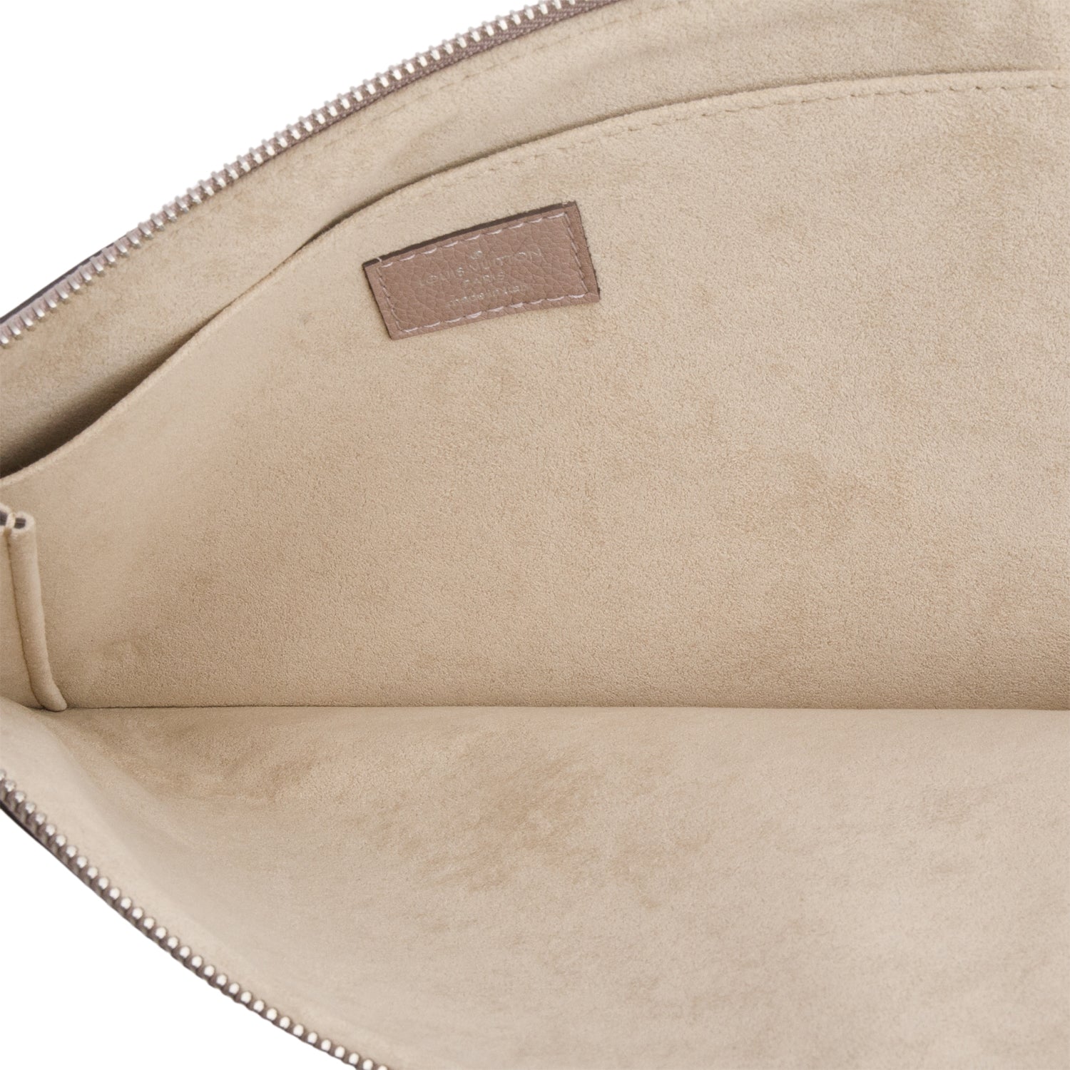 Louis Vuitton Purple Calfskin Pochette Jules Zippy Clutch