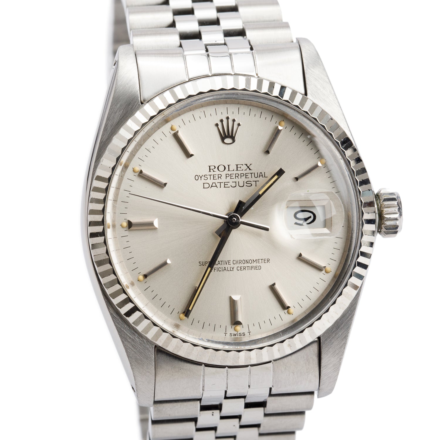 Rolex Stainless Steel Datejust 36 MM Automatic Watch 16014