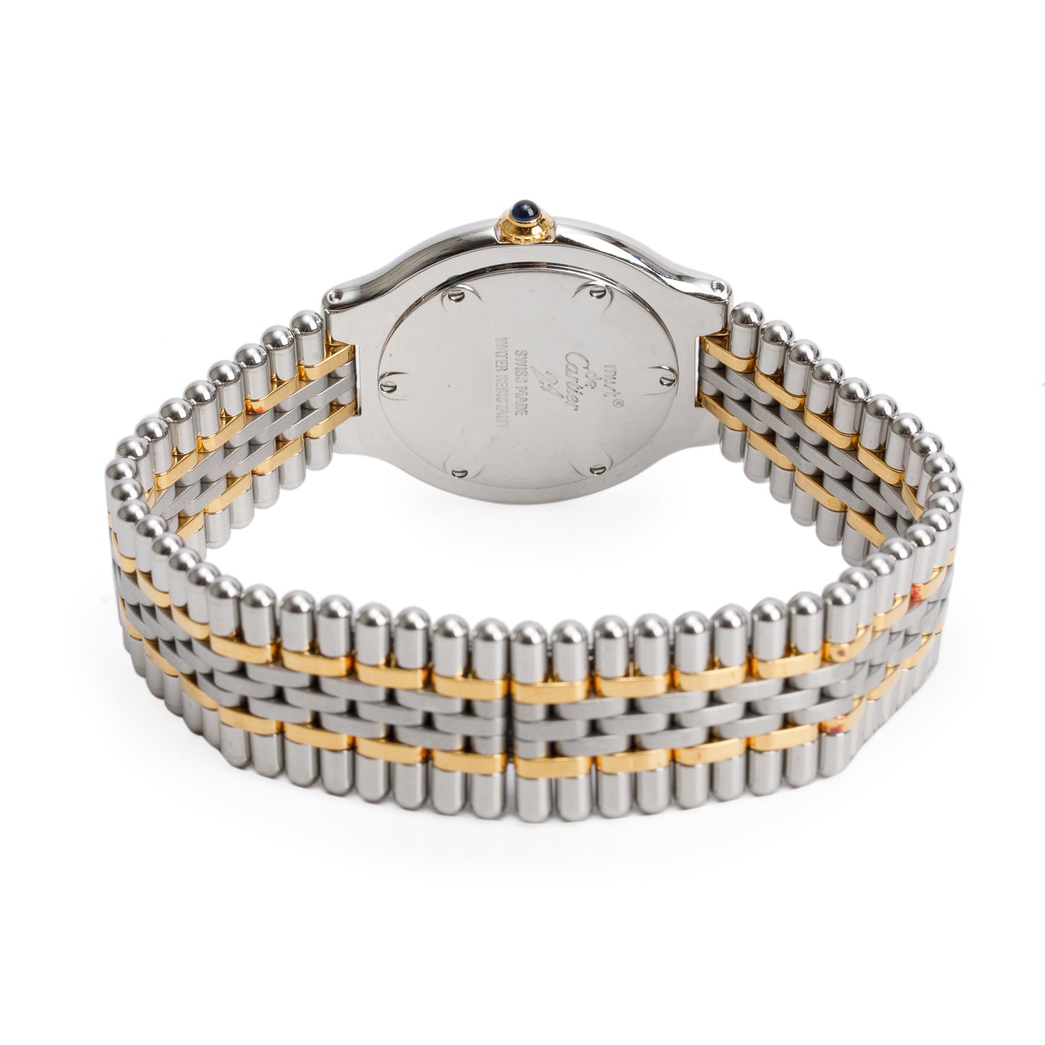 Cartier Stainless Steel & 18k Yellow Gold Plated Must de Cartier 21 31 MM Watch 1330 w/ Box & Papers