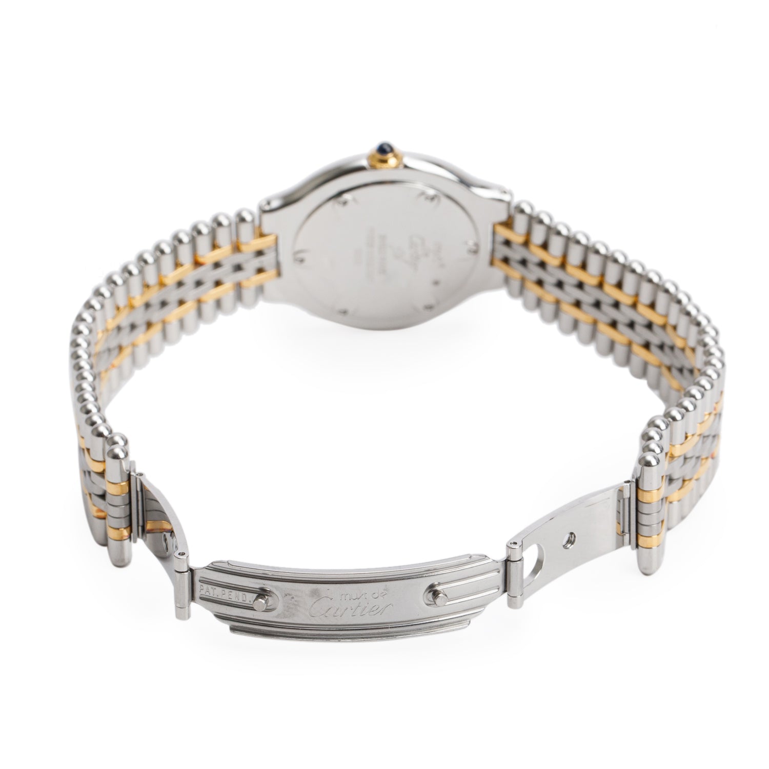 Cartier Stainless Steel & 18k Yellow Gold Plated Must de Cartier 21 31 MM Watch 1330 w/ Box & Papers